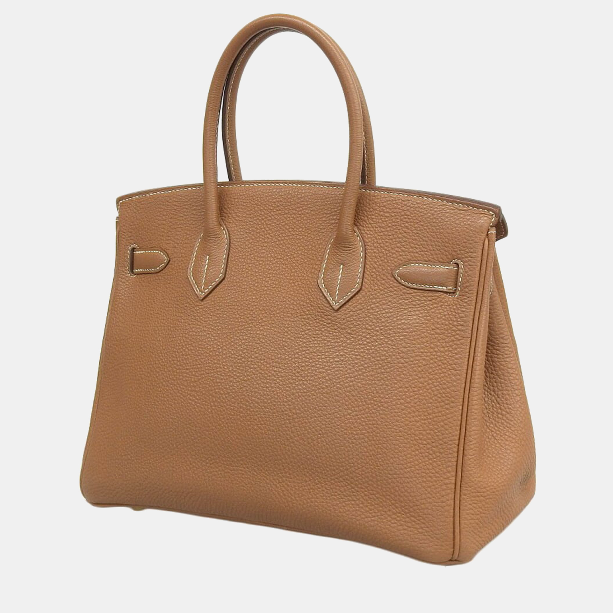 

Hermes Birkin 30 handbag Togo leather gold GP metal fittings G stamp, Brown
