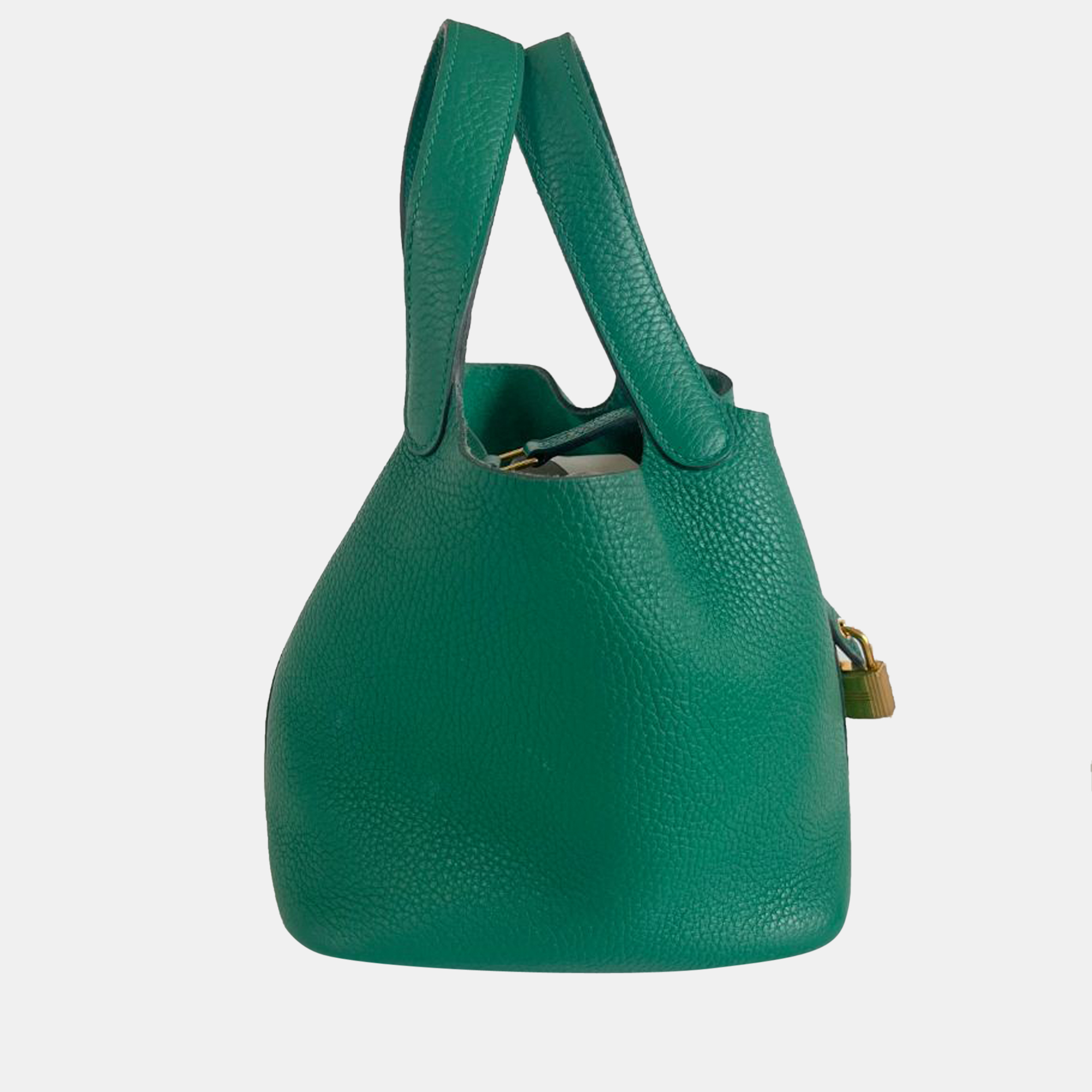 

Hermes Green Taurillon Maurice Leather Picotin Lock PM Tote Bag