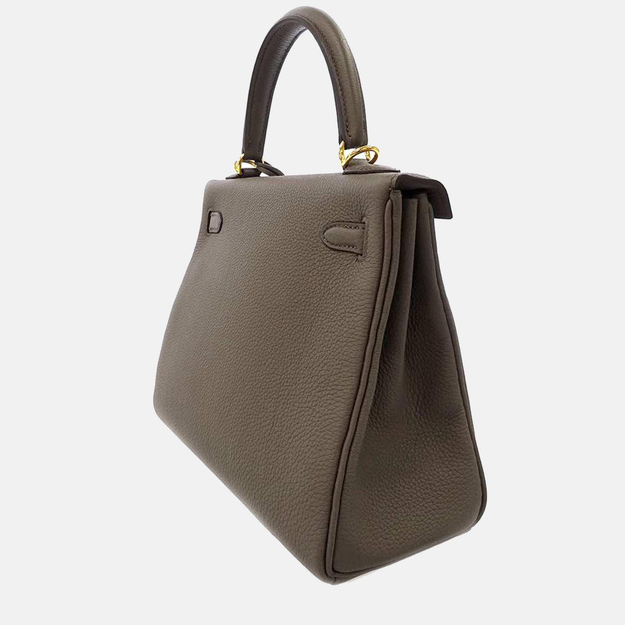 

Hermes Grey Togo Leather Gold Hardware Kelly 25 Retourne Bag