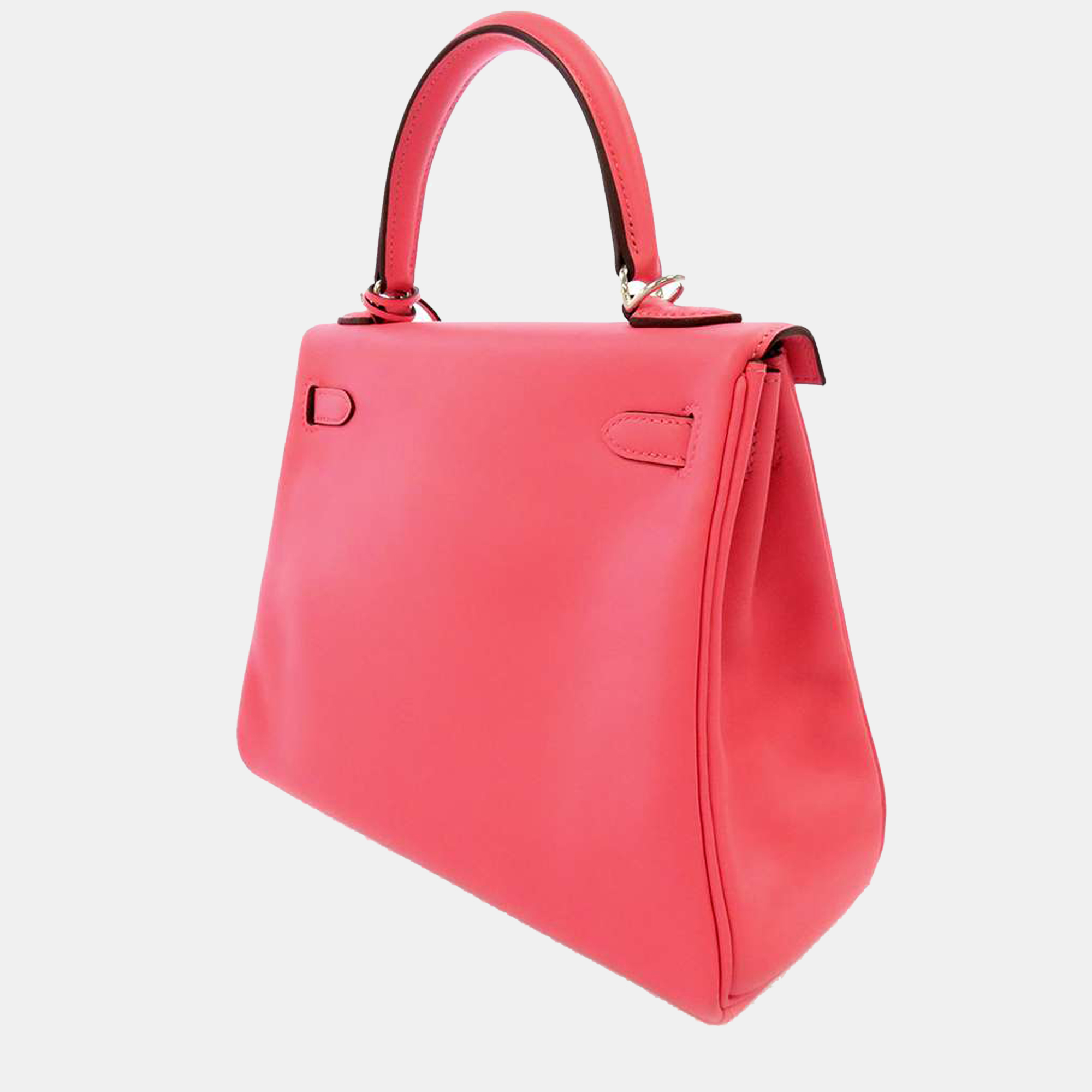

Hermes Pink Swift Leather Palladium Hardware Kelly 25 Bag