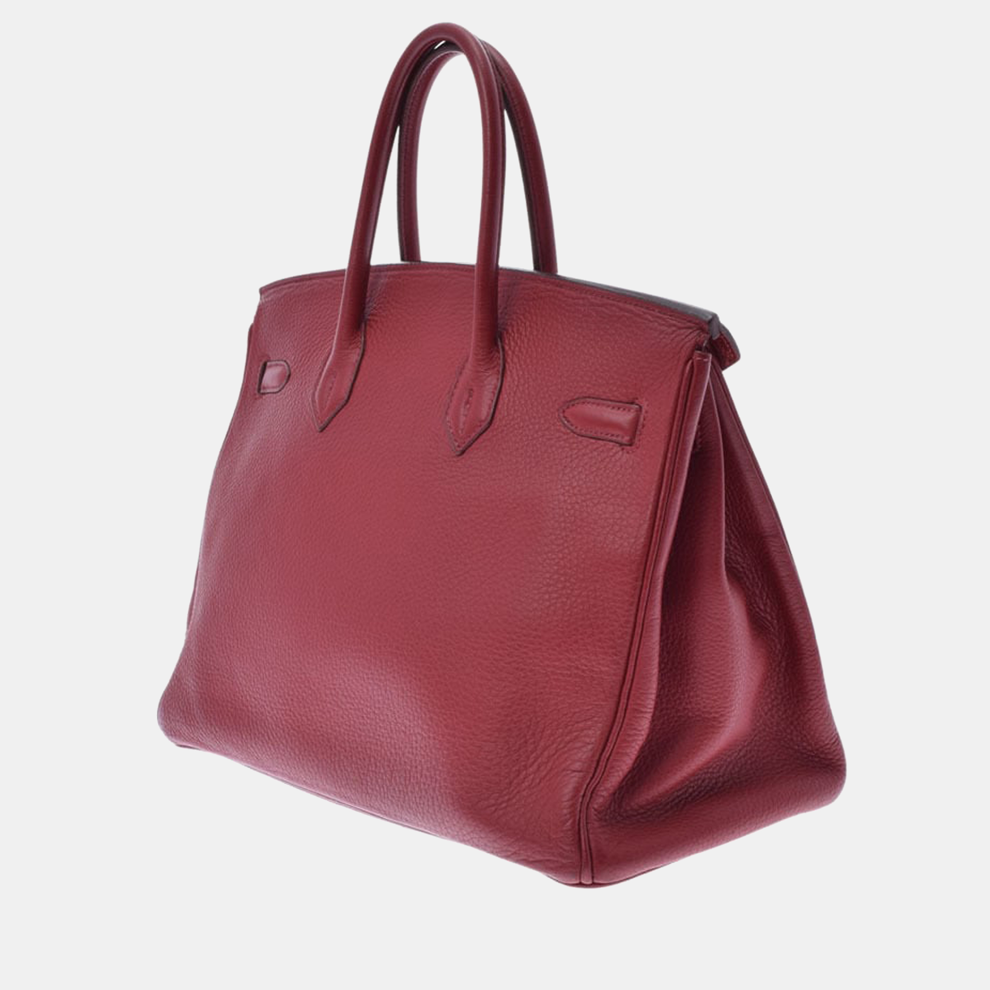 

Hermes Birkin 35 Rouge Garance a¡K Stamped (around 2007) Unisex Taurillon Clemence Handbag, Red