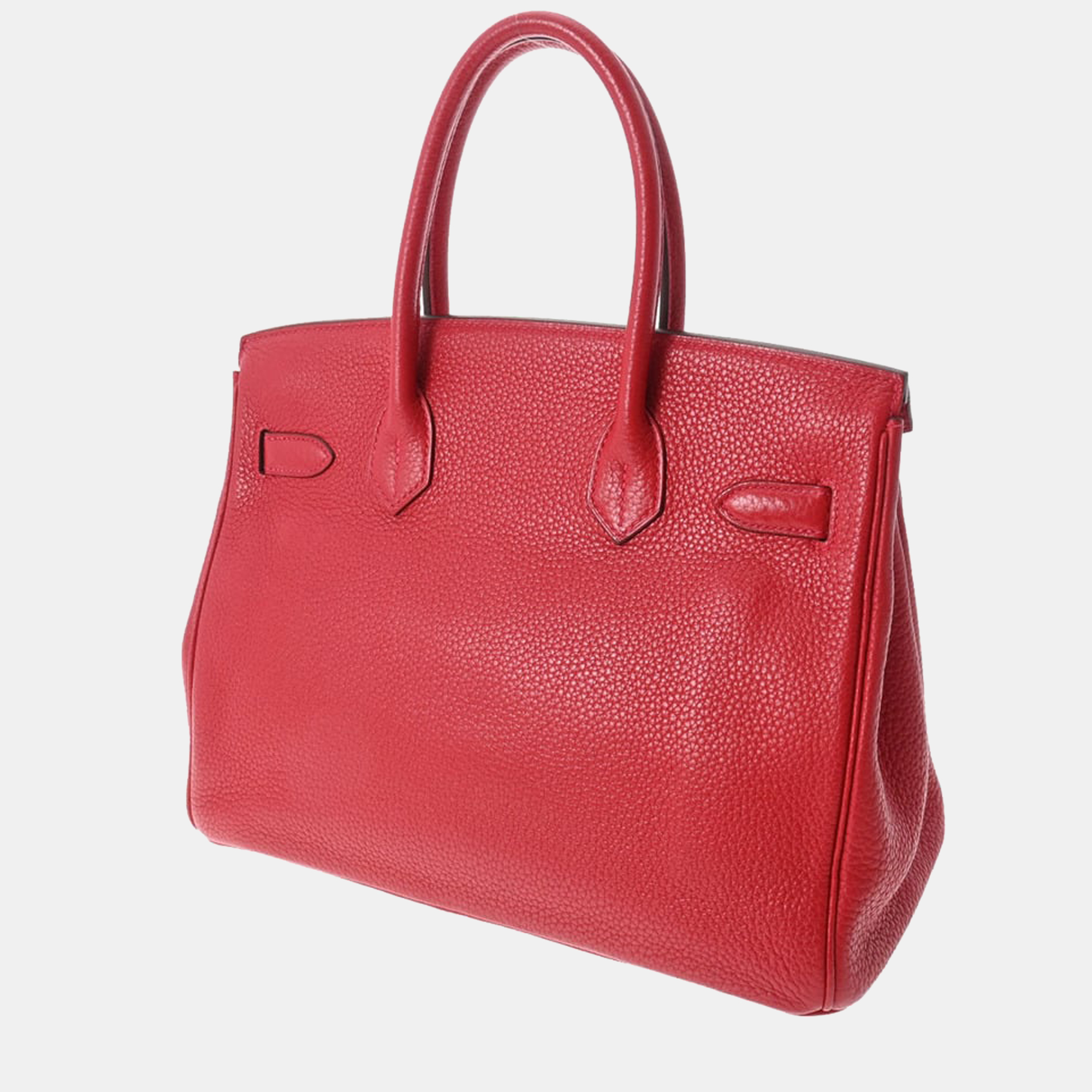 

Hermes Birkin 30 Rouge Kazak Q Engraved (around 2013) Ladies' Taurillon Clemence Handbag, Red