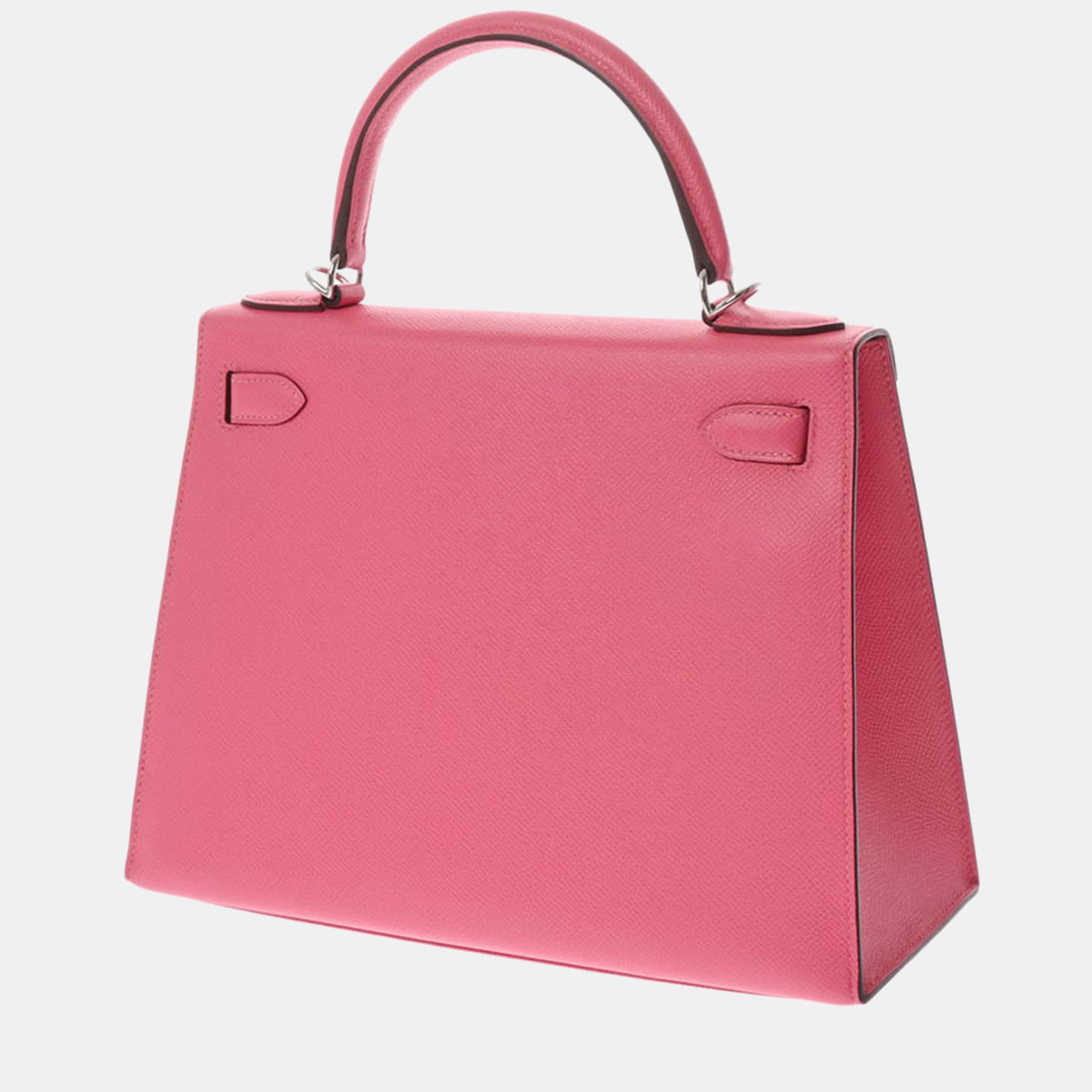 

Hermes Kelly 28 Outer Stitched Rose Azalee Palladium Metal Fittings C Engraved (around 2018) Women's Vo Epsom Bag, Pink