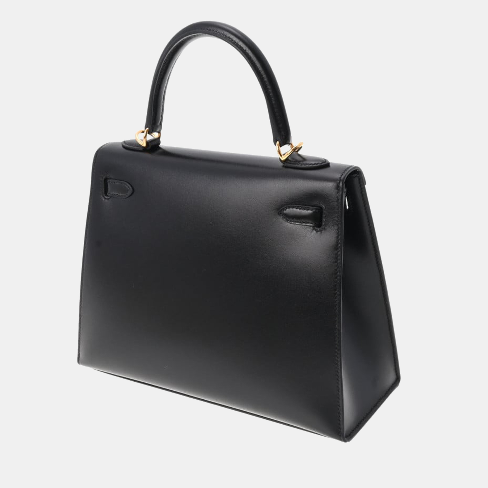 

Hermes Kelly 25 Black D Engraved (around 2019) Women's Tadelakt Bag