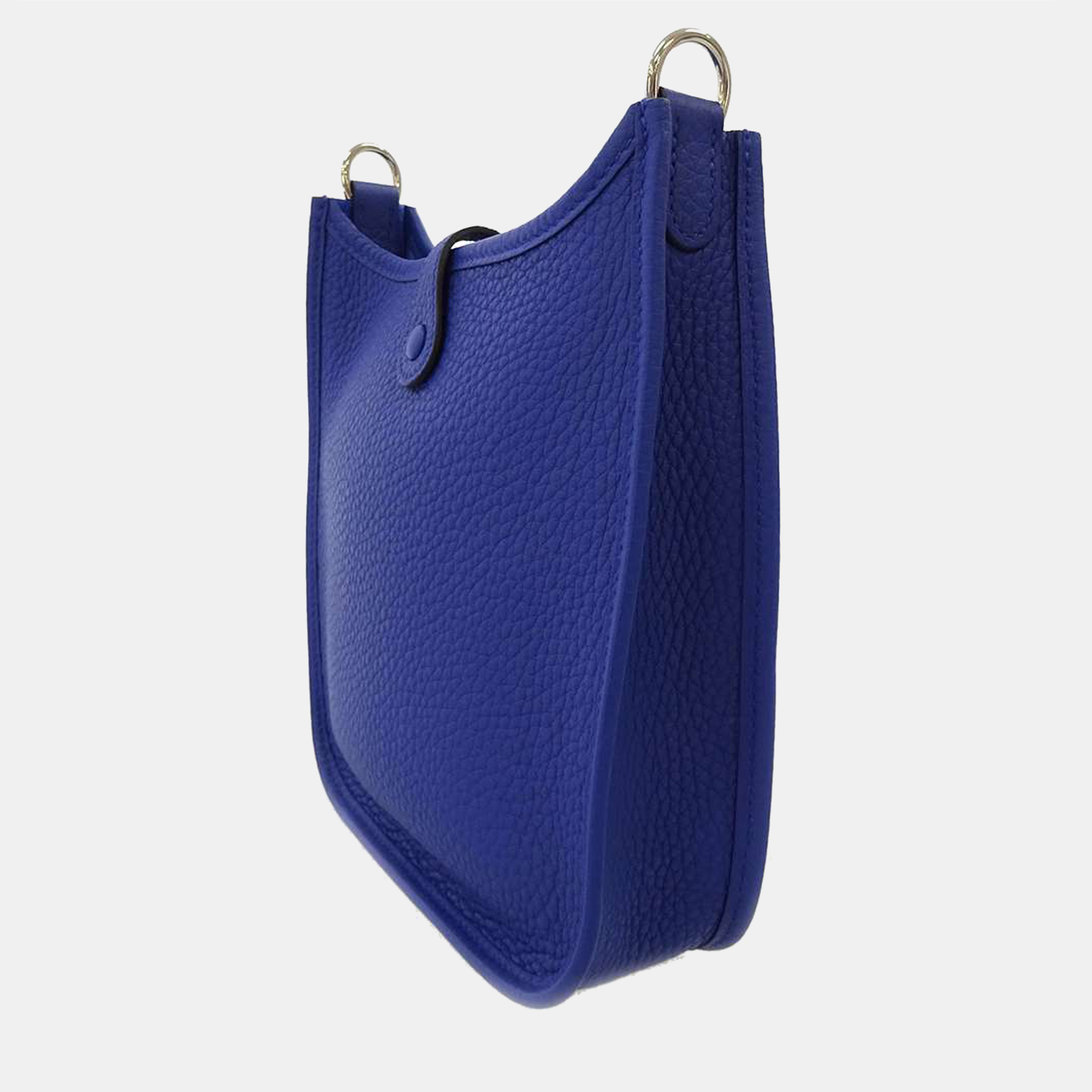 

Hermes Blue Taurillon Clemence Leather Evelyne TPM Shoulder Bag