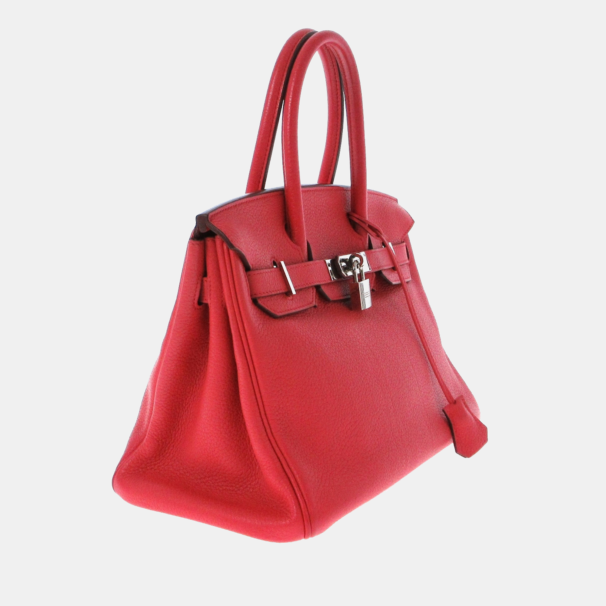 

Hermes Red Togo Leather Palladium Hardware Birkin 30 Bag