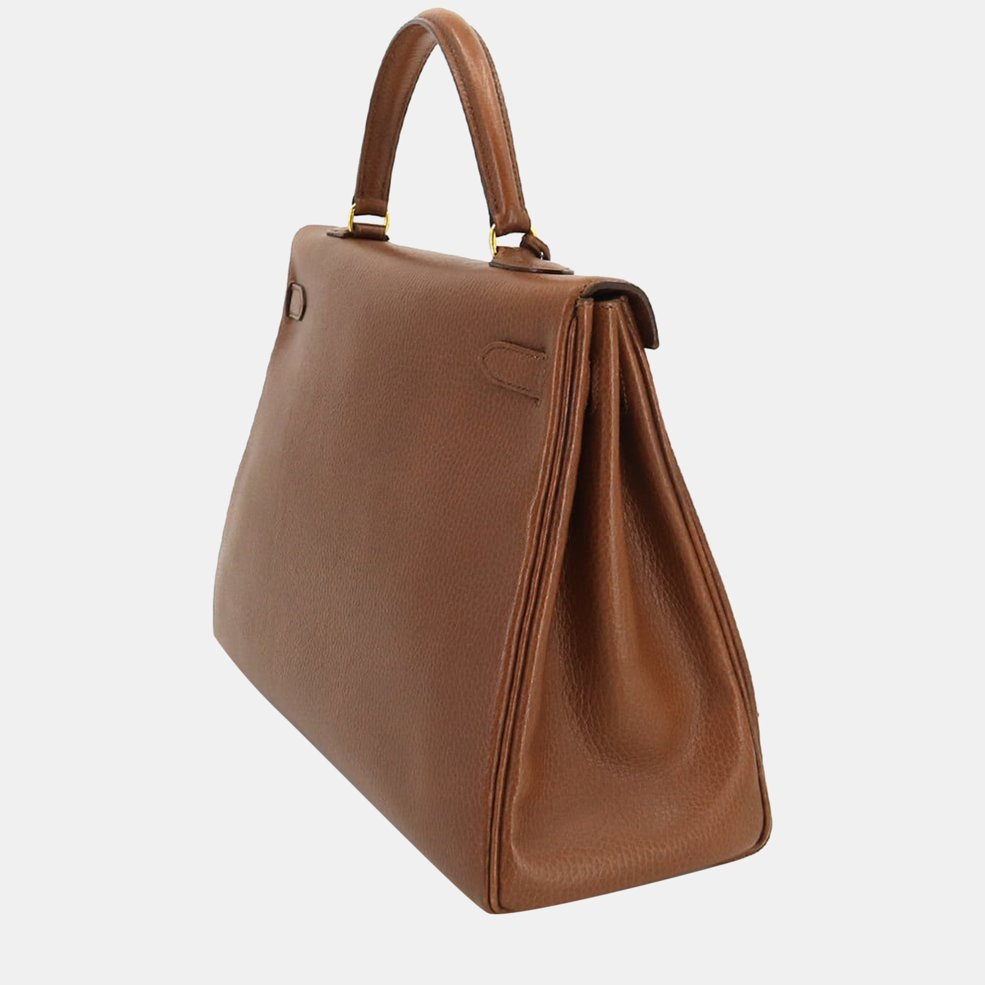 

Hermes Kelly 35 2way hand shoulder bag Ardennes Maronfonse A stamped inner stitch gold metal fittings, Brown