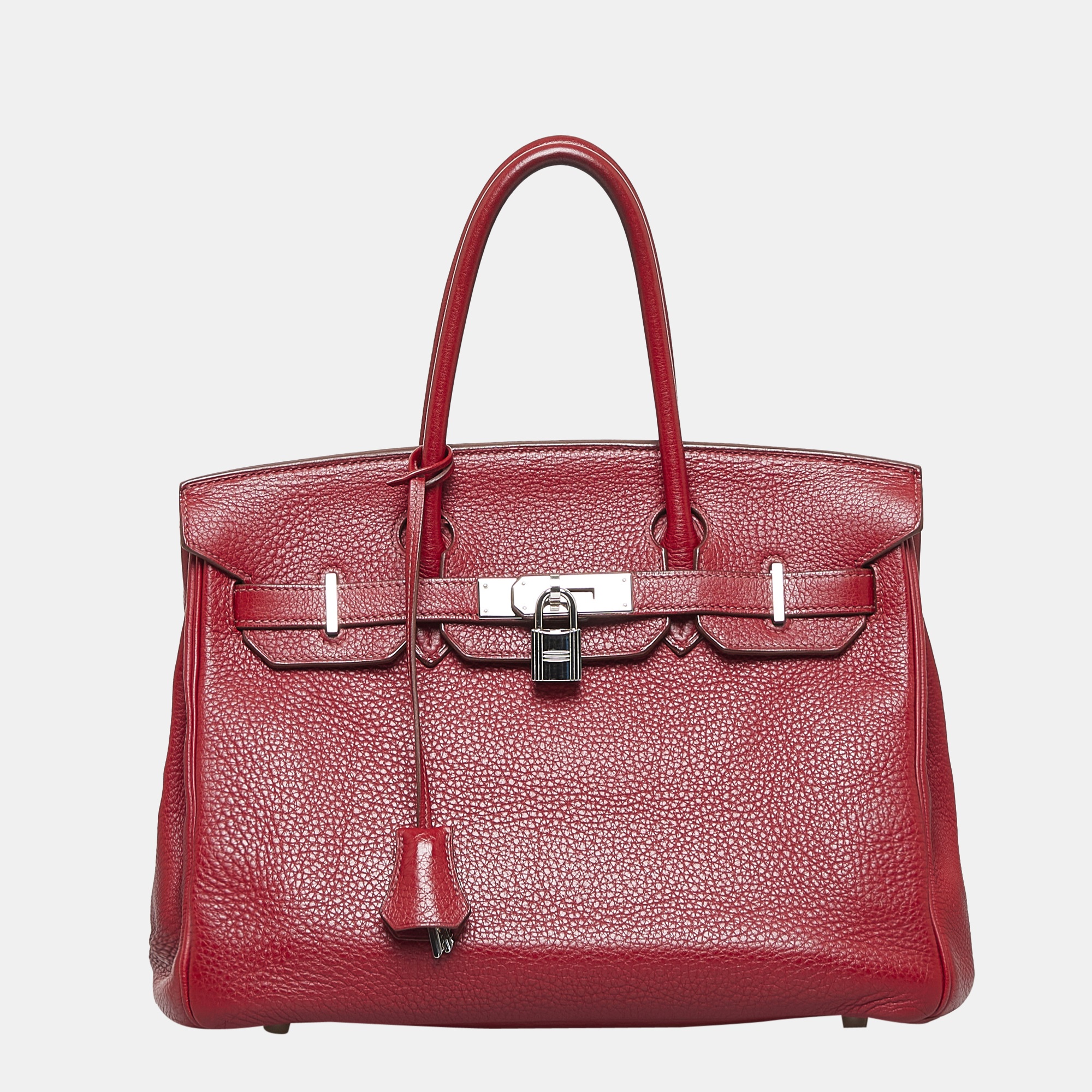 

Hermes Red Clemence Birkin 30