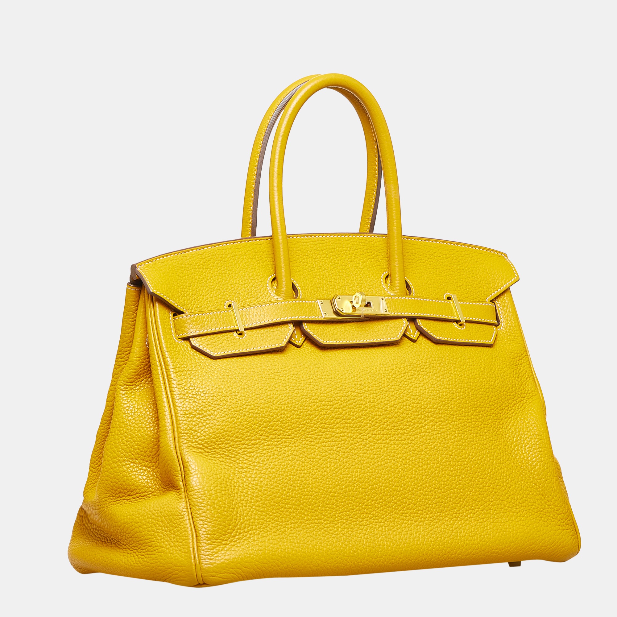 

Hermes Yellow Clemence Birkin 35