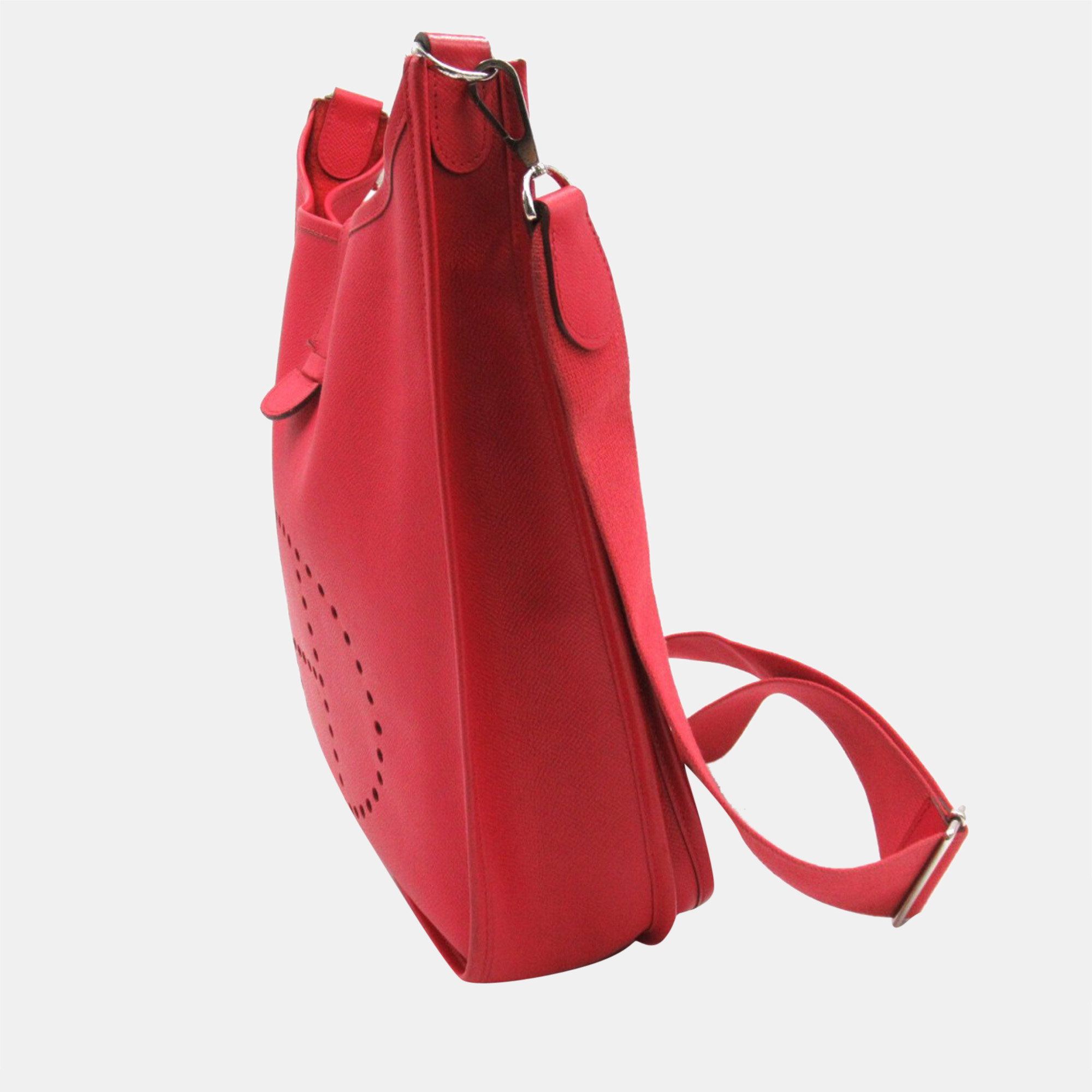 

Hermes Red Epsom Leather Evelyne III GM Shoulder Bag