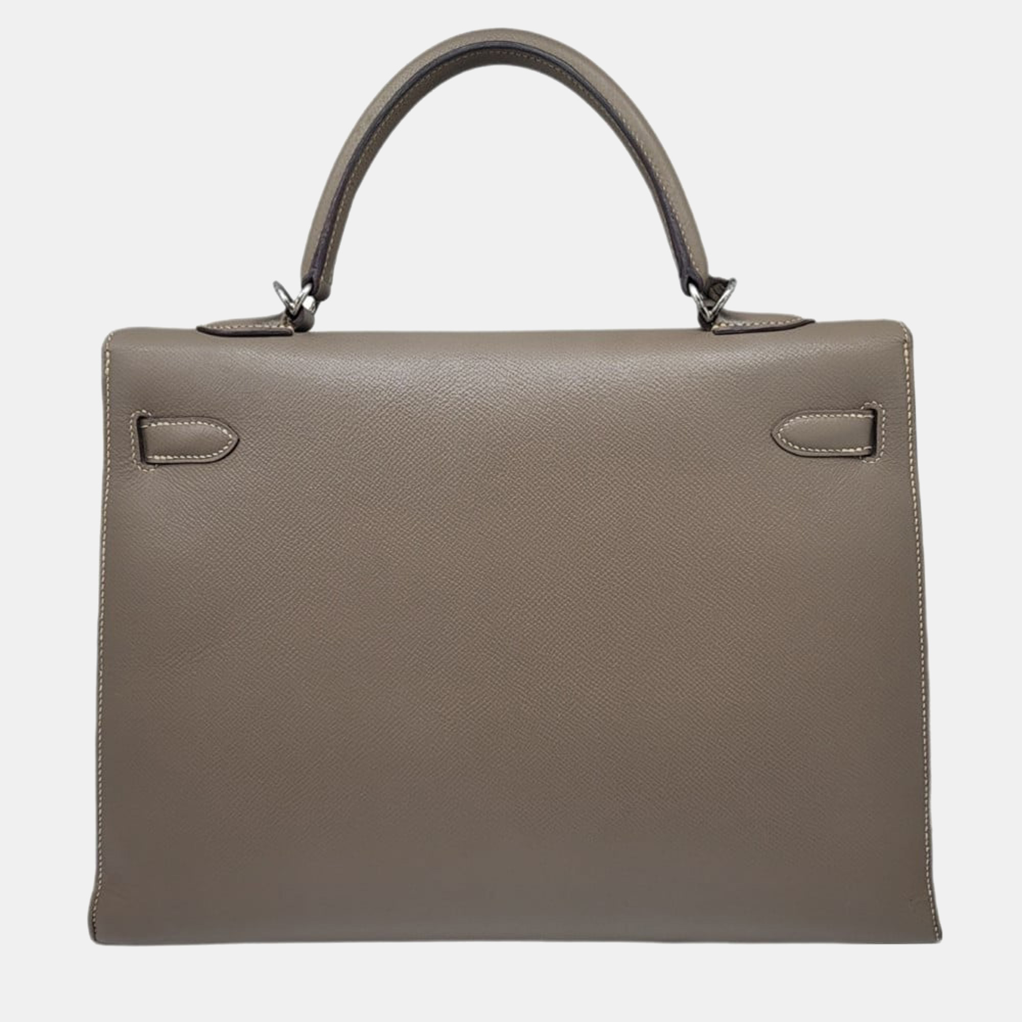 

Hermes Kelly 35 Epson Etoupe O stamped 2011 gray series graige handbag shoulder bag ladies', Grey