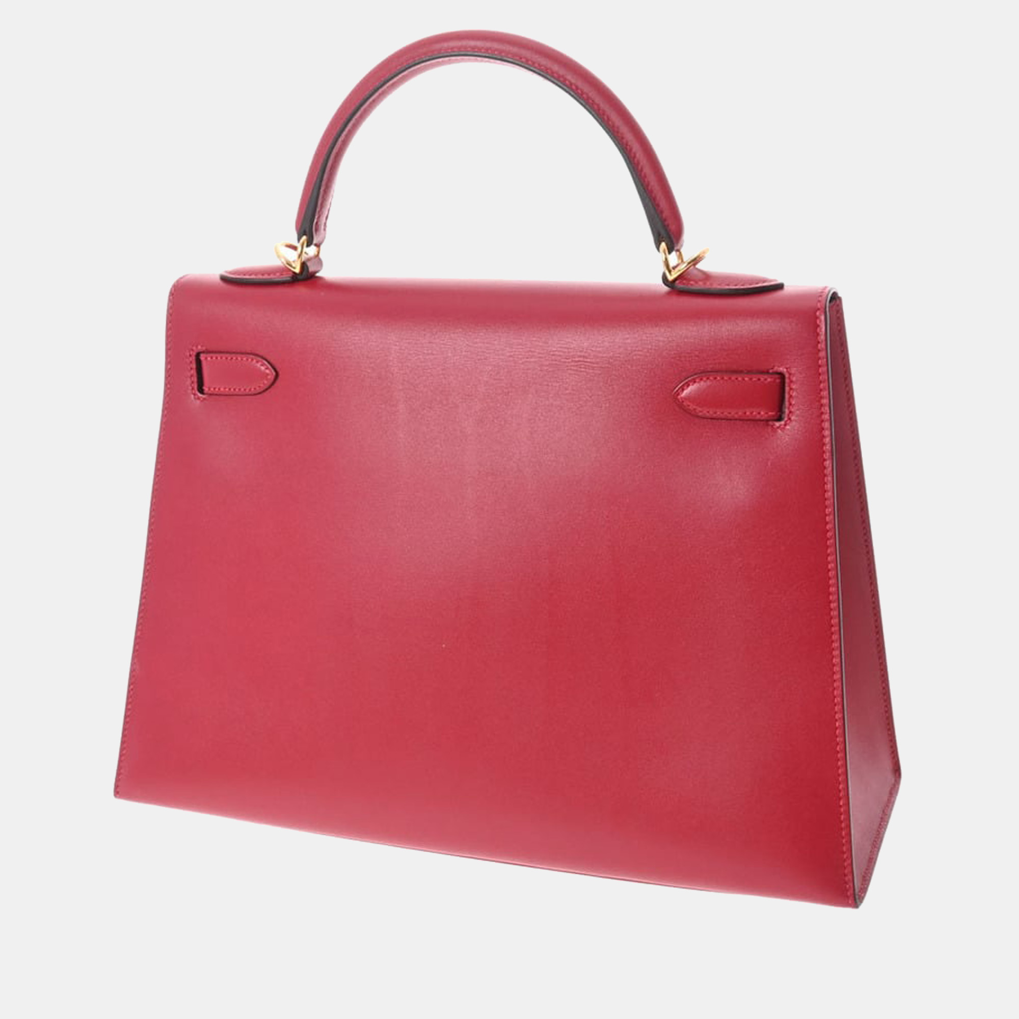 

Hermes Kelly 32 Outer Stitch Rouge Vif D Engraved (around 2019) Women's Tadelakt Bag, Red