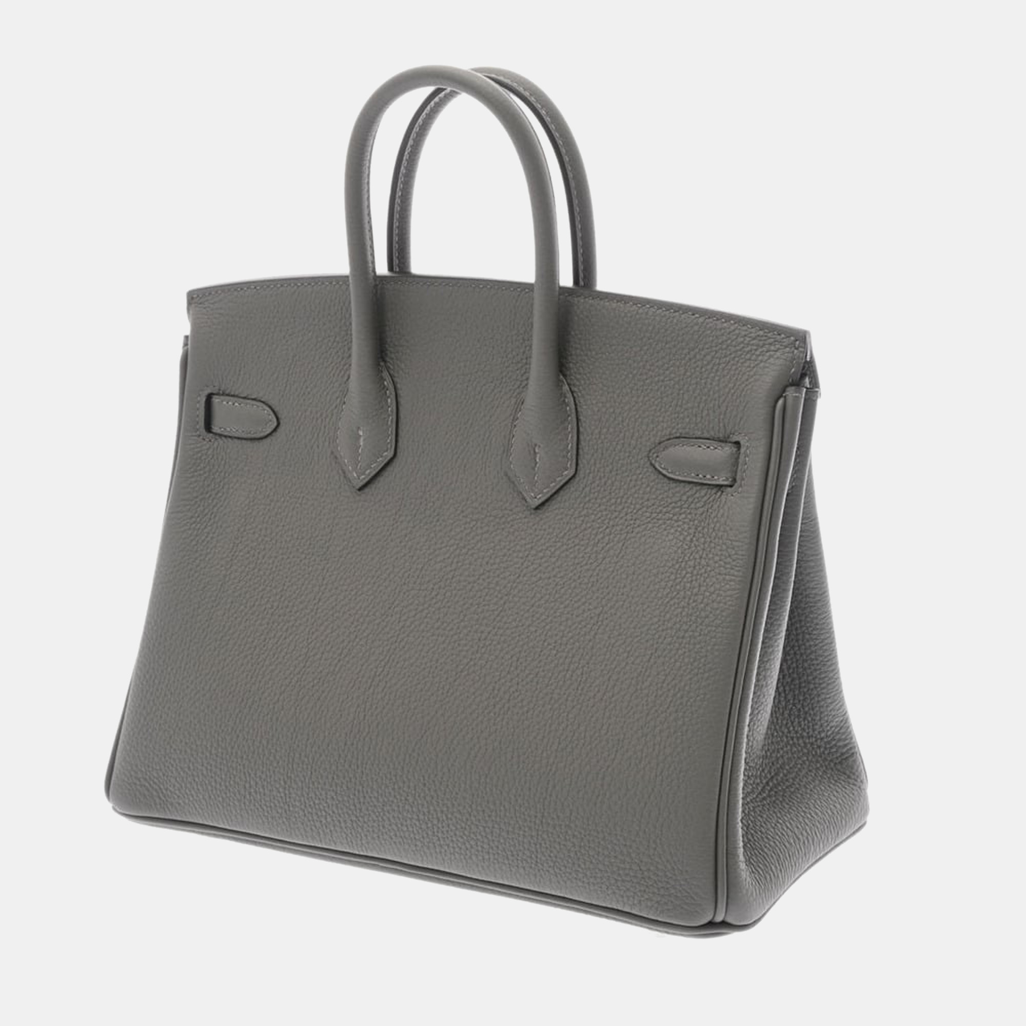 

Hermes Birkin 25 Grimeier B Engraved (around 2023) Ladies Togo Handbag, Grey