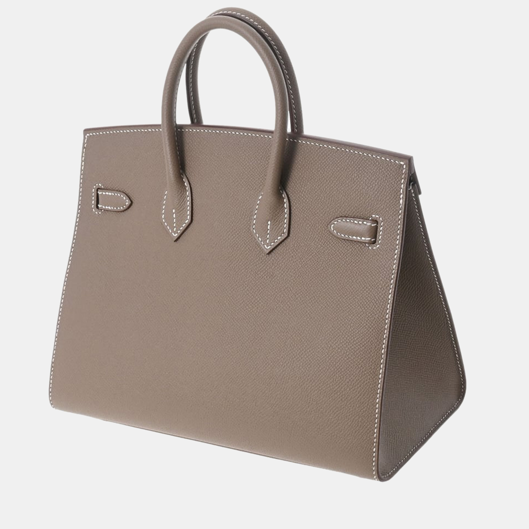 

Hermes Birkin 25 Serie Etoupe B Engraved (around 2023) Women's Vaux Epson Handbag, Grey