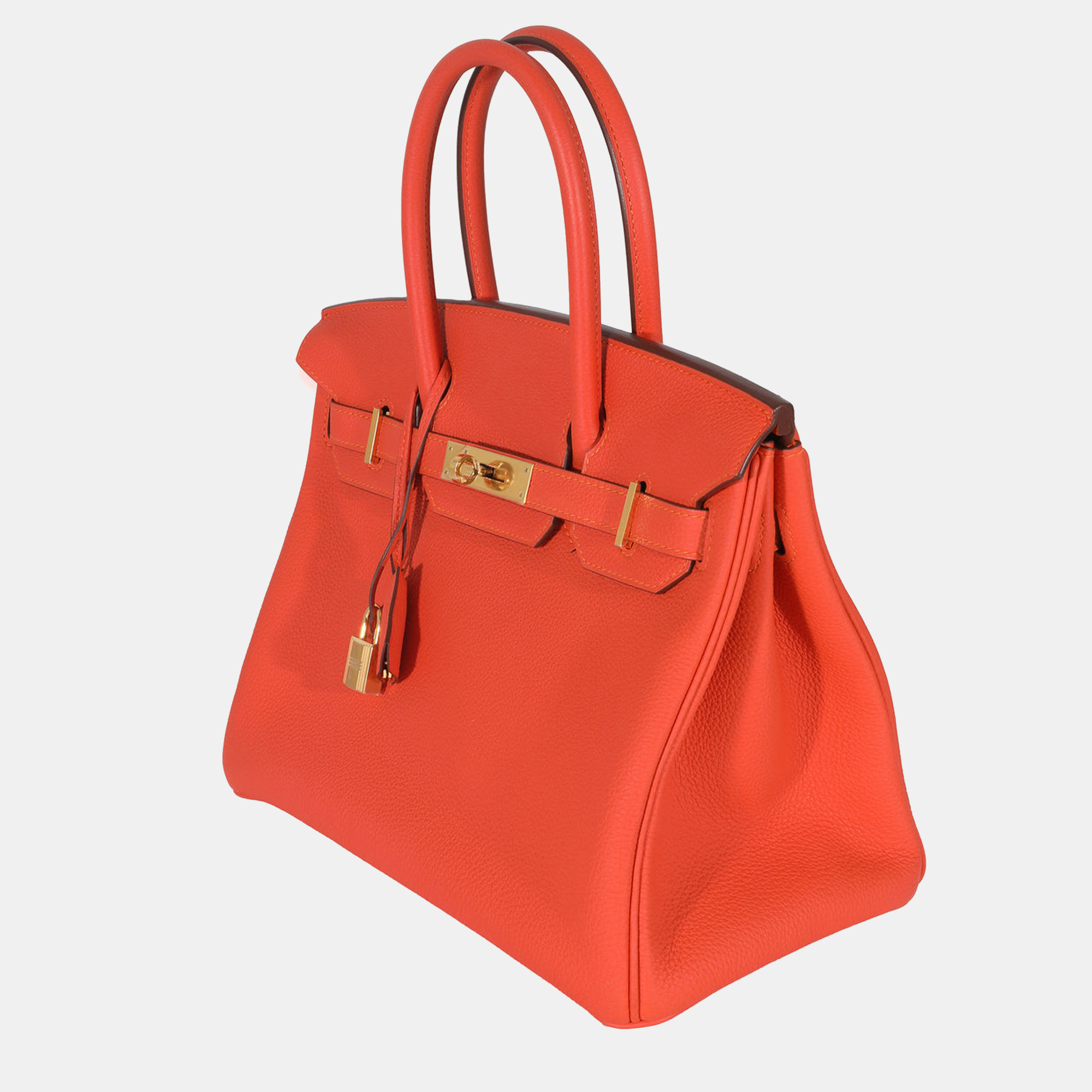 

Hermes Orange Poppy Togo Birkin 30 GHW