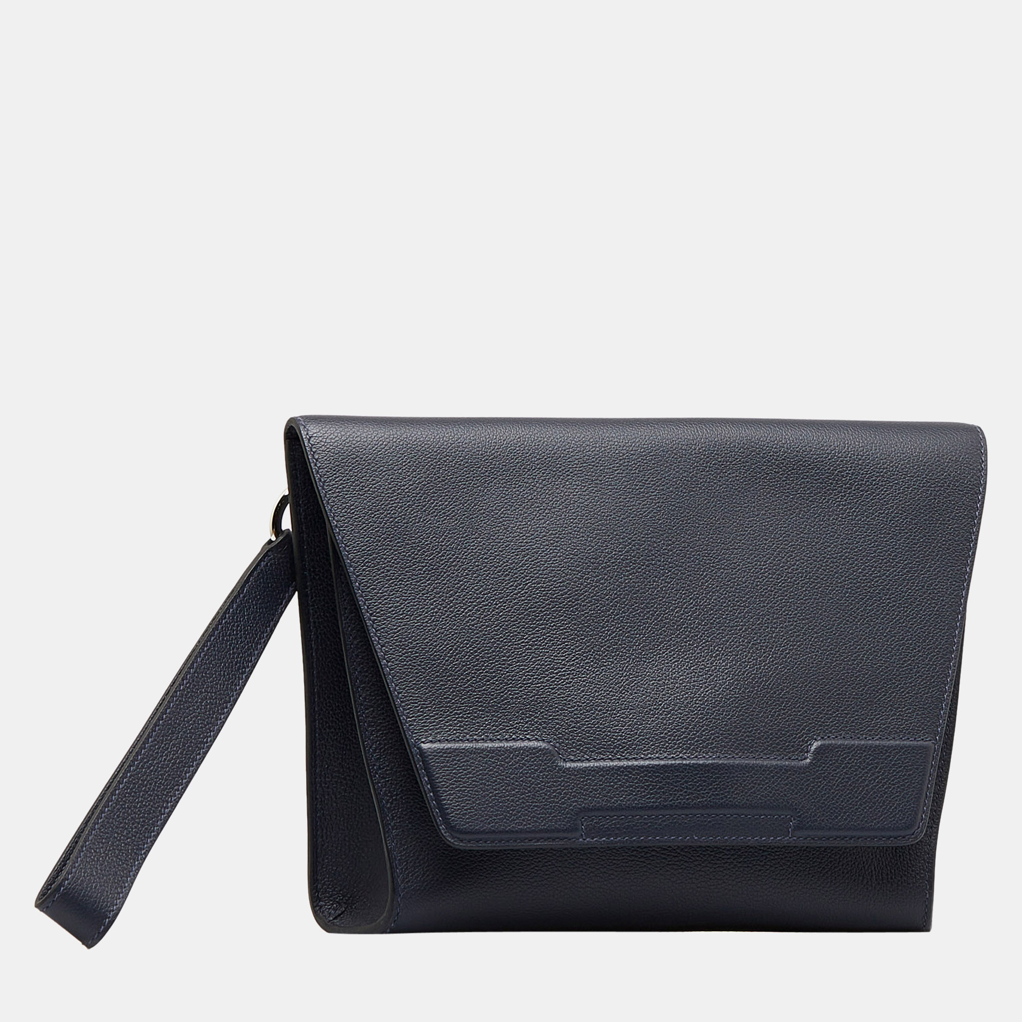 

Hermes Blue Novapolis Clutch Bag