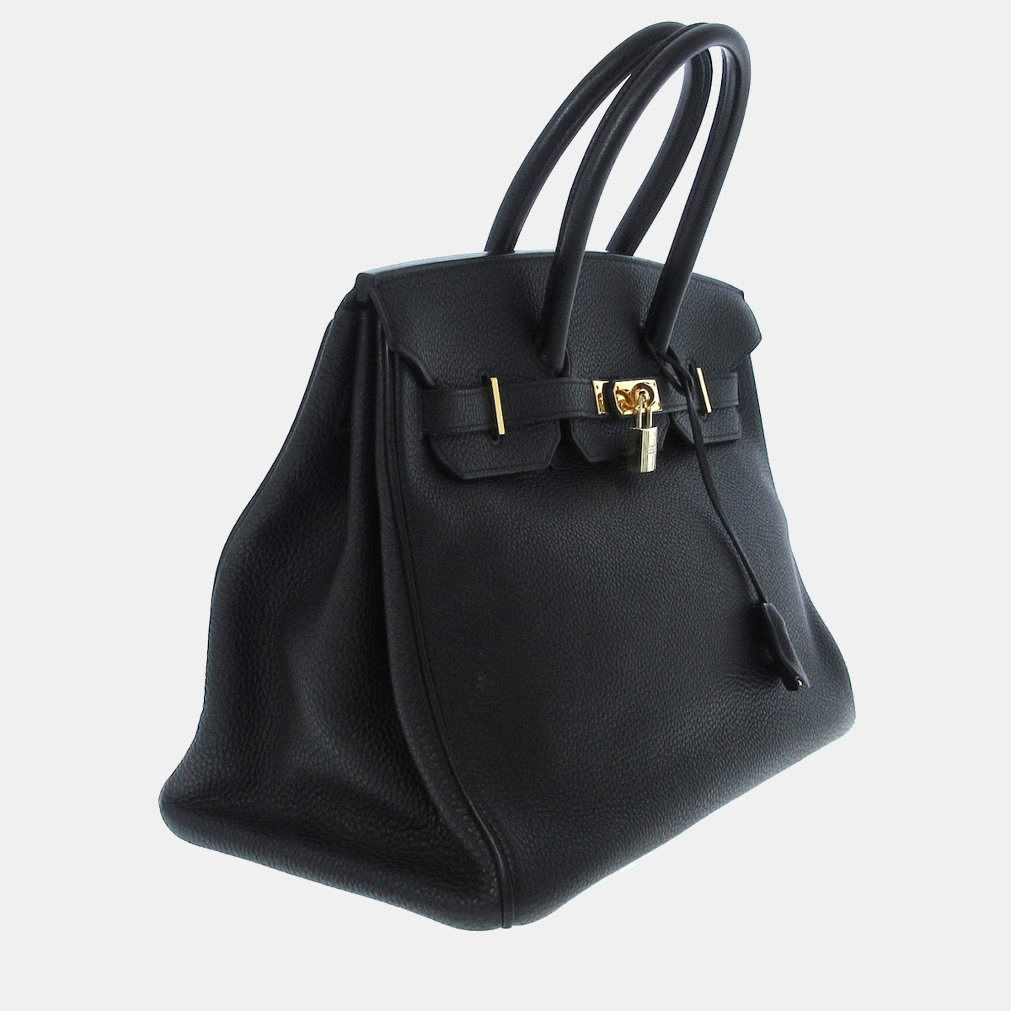

Hermes Black Togo Leather Gold Hardware Birkin 35 Bag