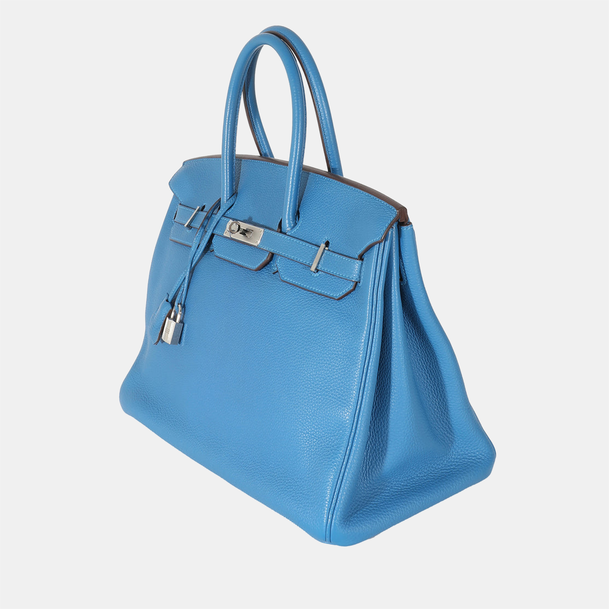 

Hermes Mykonos Togo Birkin 35 PHW, Blue