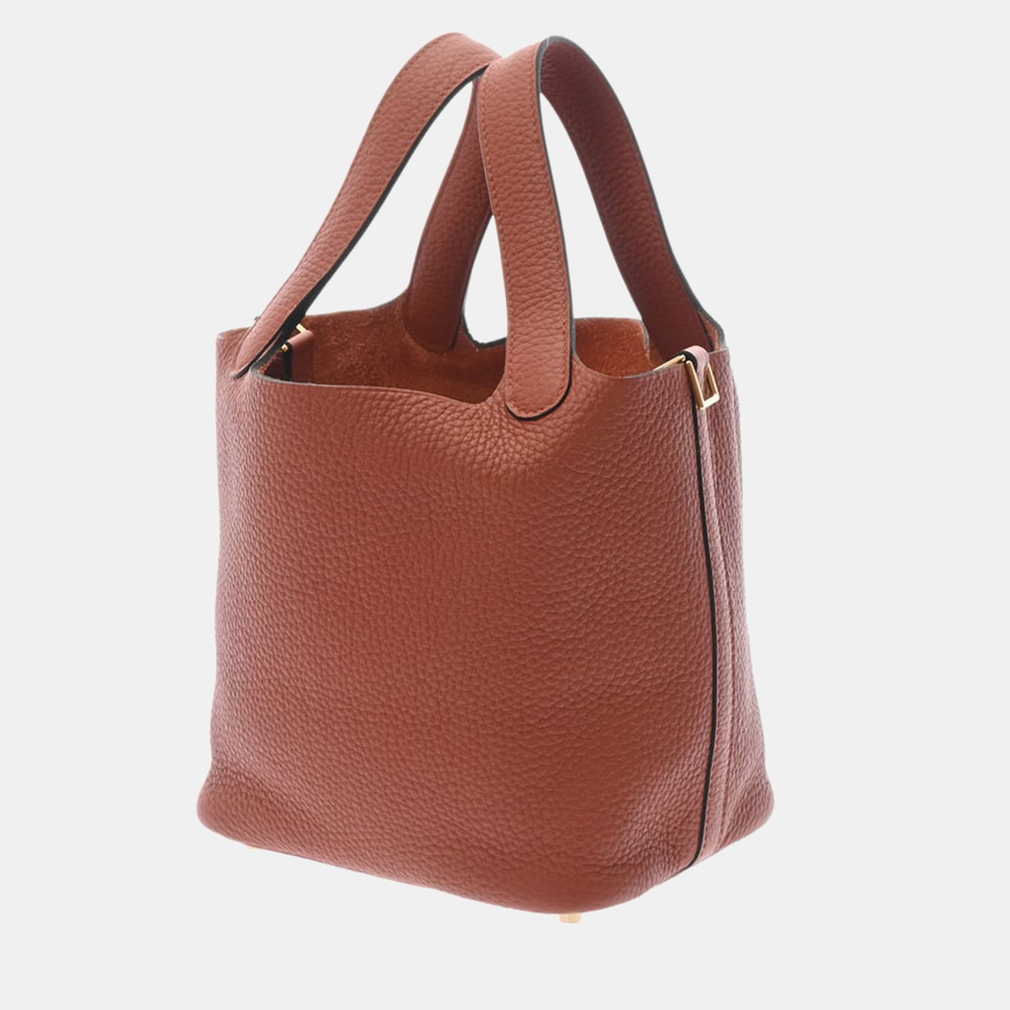 

Hermes Picotin Lock PM Cuible U Engraved (around 2022) Women's Taurillon Clemence Handbag, Brown