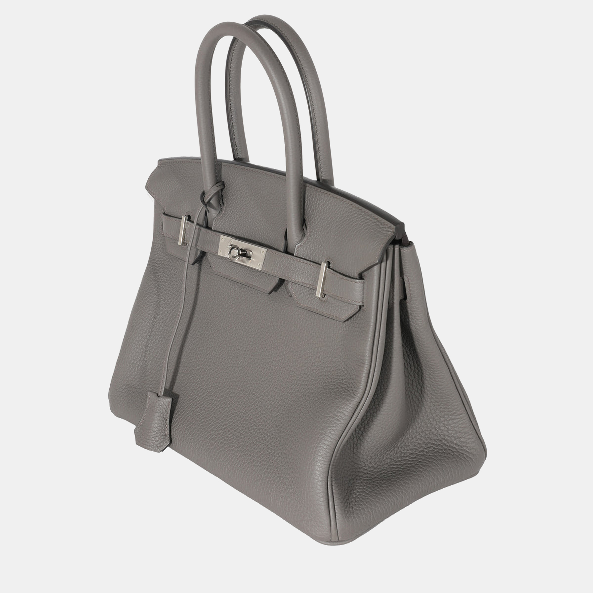 

Hermes Gris Etain Togo Birkin 30 PHW, Grey