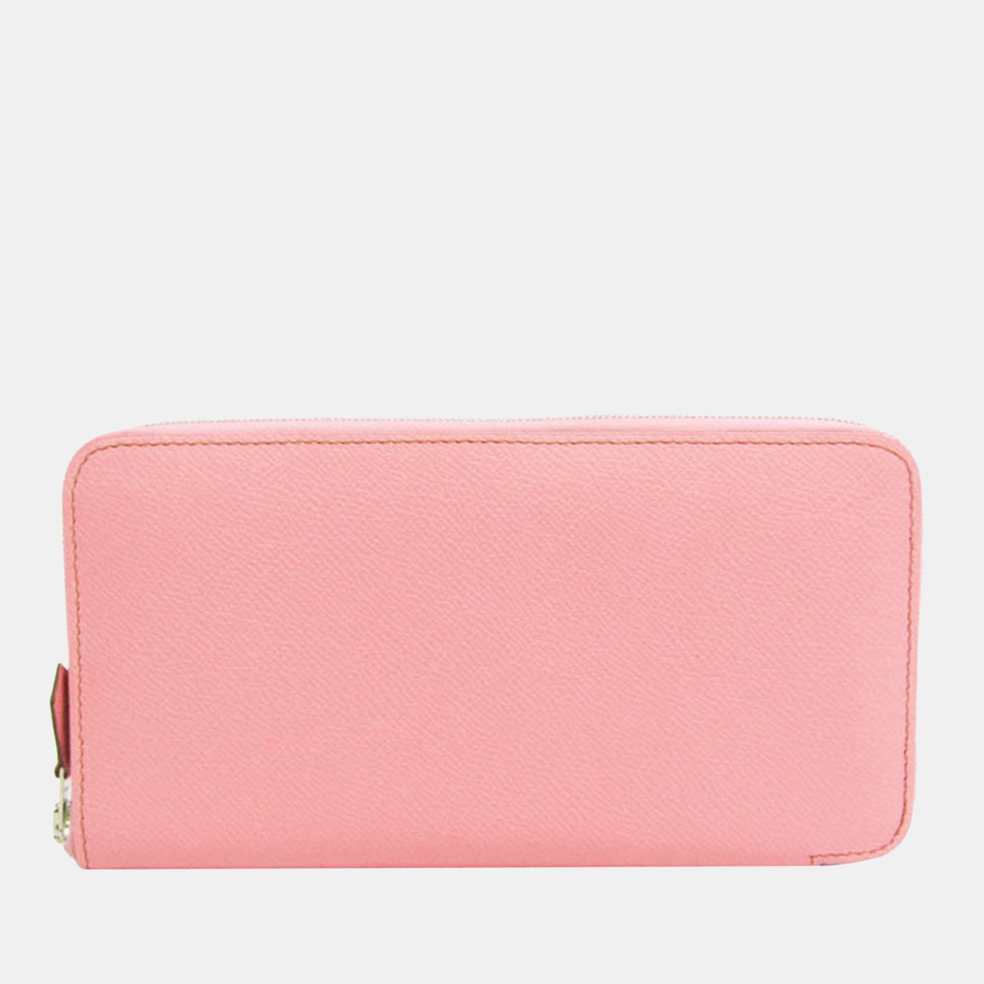 

Hermes Azap Long Women's Epsom Leather Long Wallet (bi-fold) Rose Confe BF563234, Pink