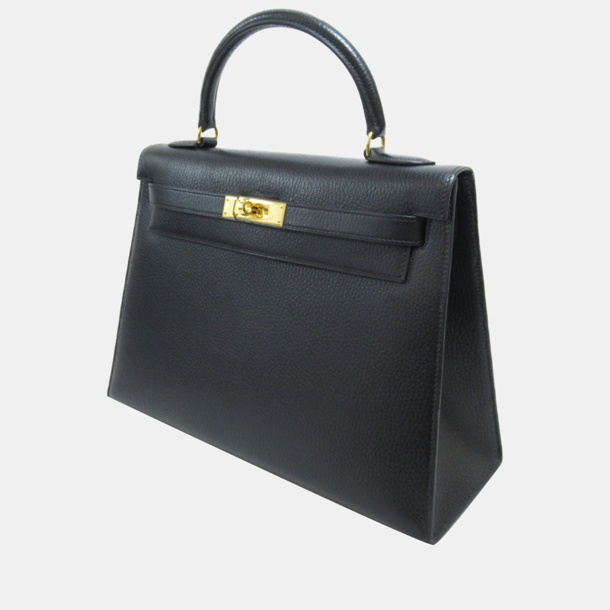 

Hermes Black Togo Leather Gold Hardware Kelly 32 Bag