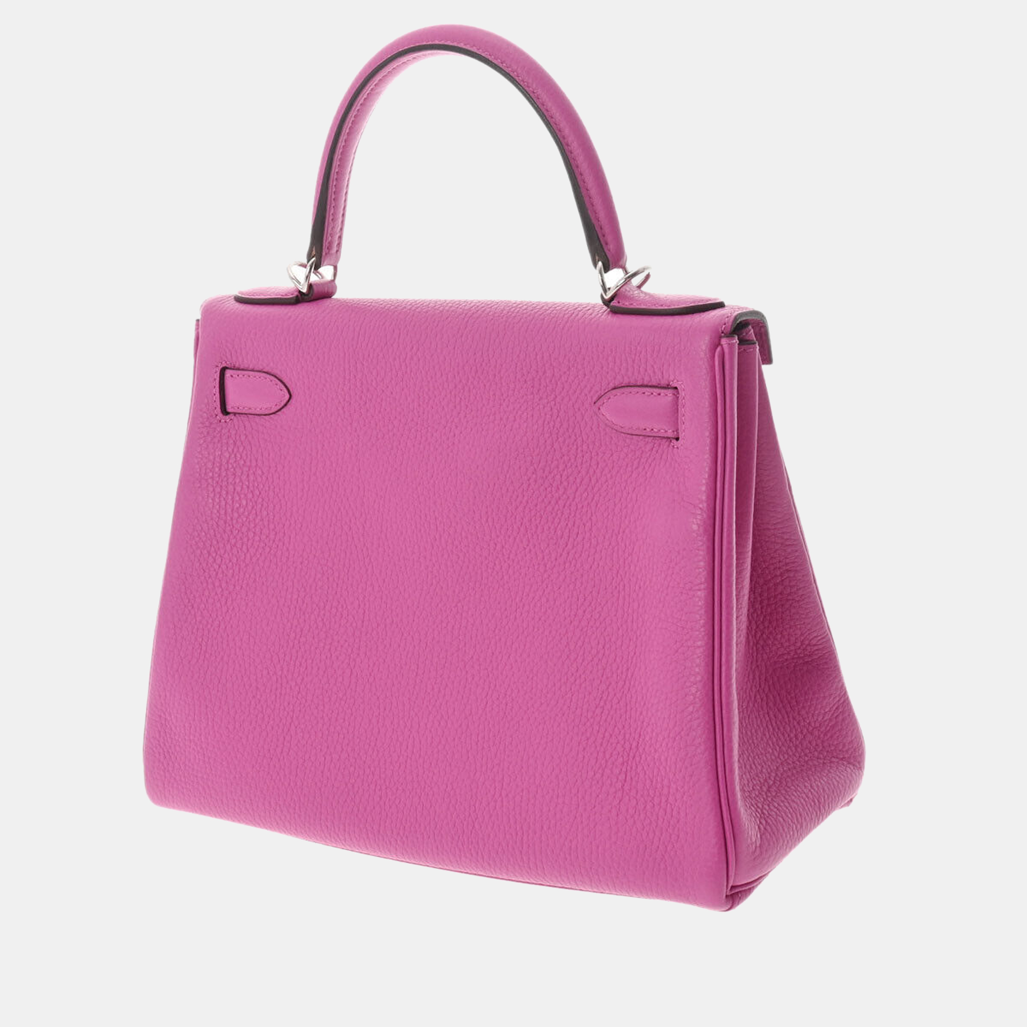 

Hermes Pink Togo Leather Palladium Hardware Kelly 28 Bag