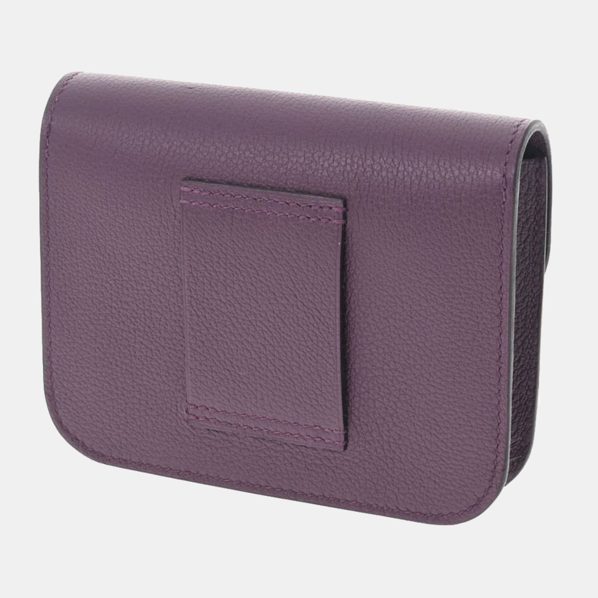 

Hermes Constance Slim Cassis Purple Silver Metal Fittings U Engraved (around 2022) Women's Ever Color Bifold Wallet