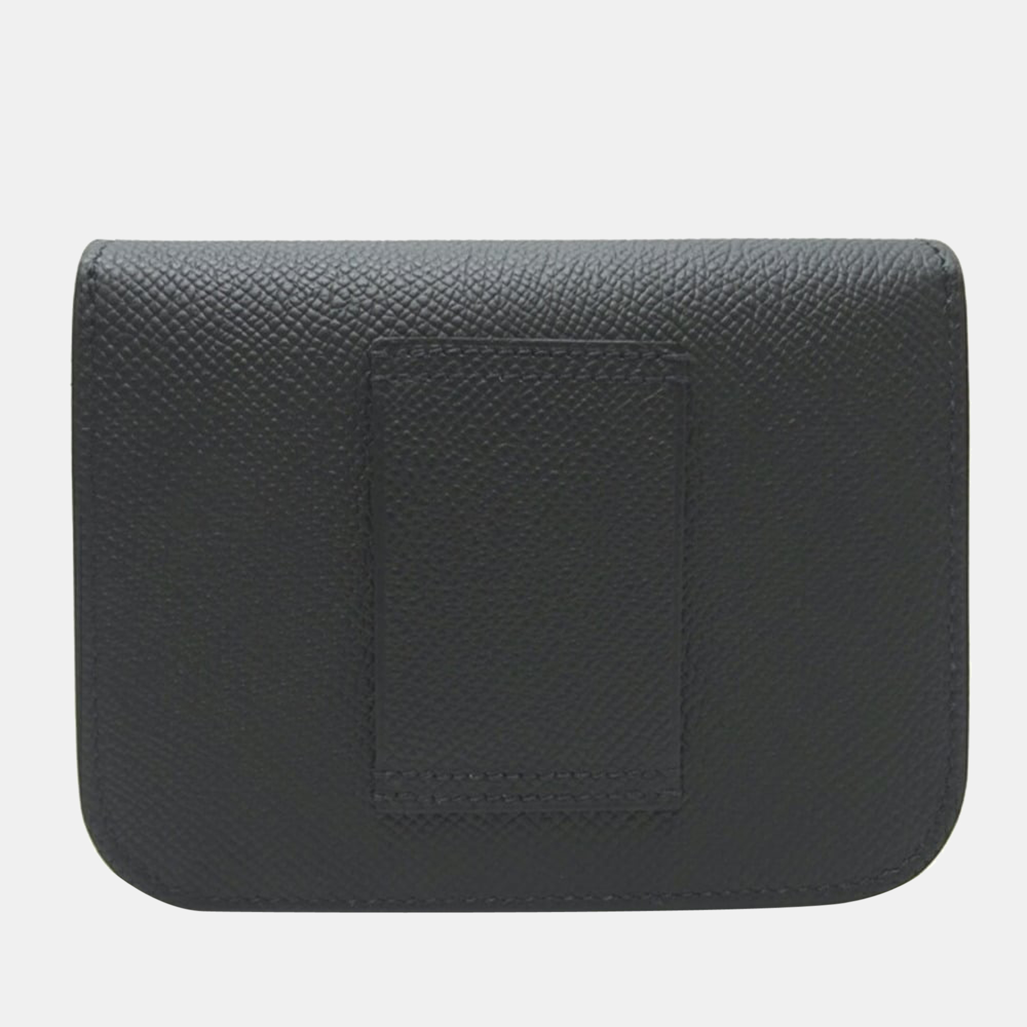 

Hermes Constance B Engraved 2023 Made in Women's Bi-Fold Wallet with Coin Fittings Seal Vaux Epsom Noir (Black)