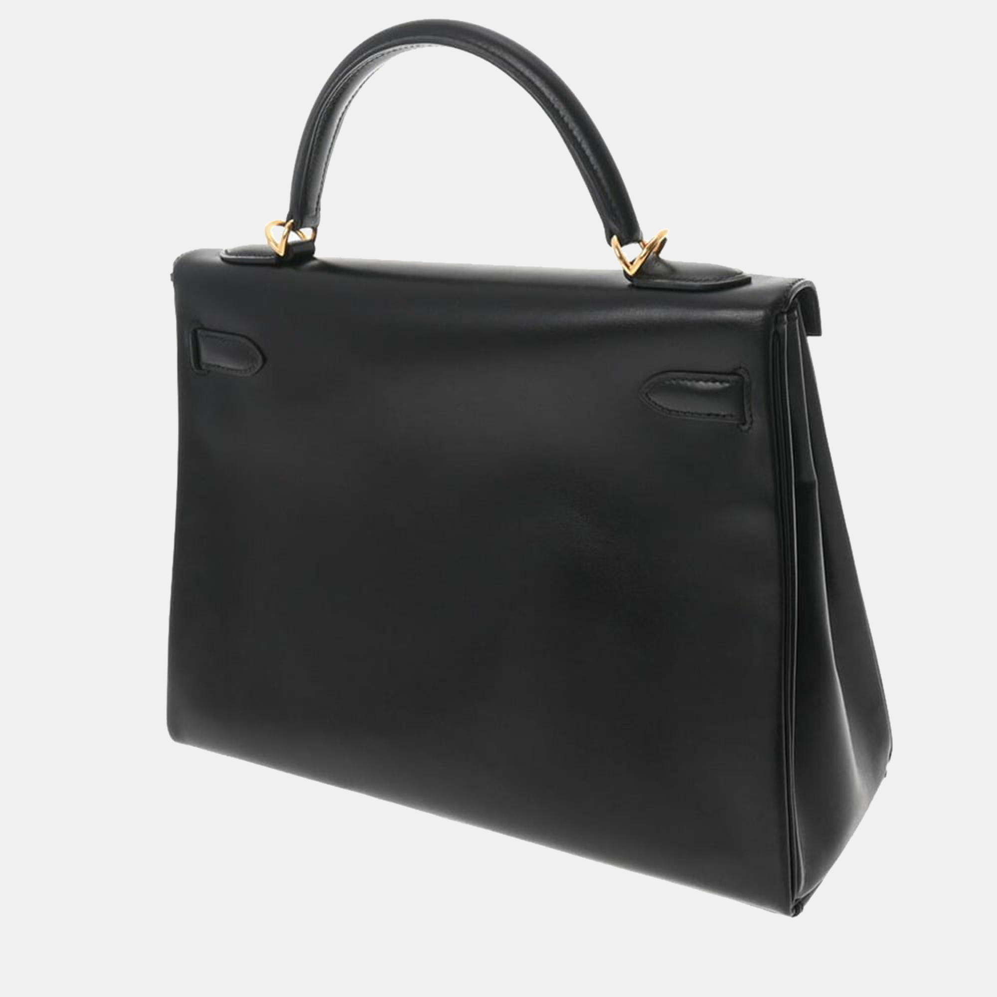 

Hermes Kelly 32 Inner Stitch Black D Engraved (around 2000) Ladies' Boxcalf Bag