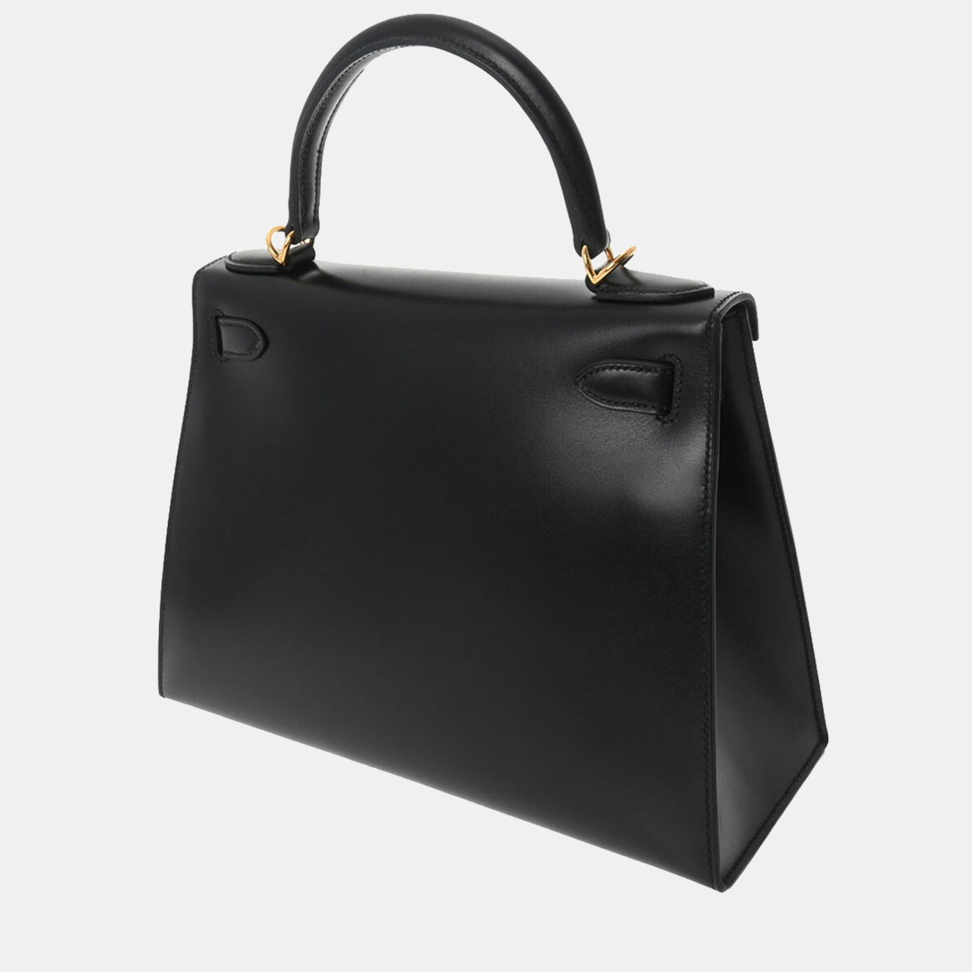 

Hermes Kelly 28 Outer Stitched Black Y Engraved (around 2020) Ladies' Boxcalf Bag