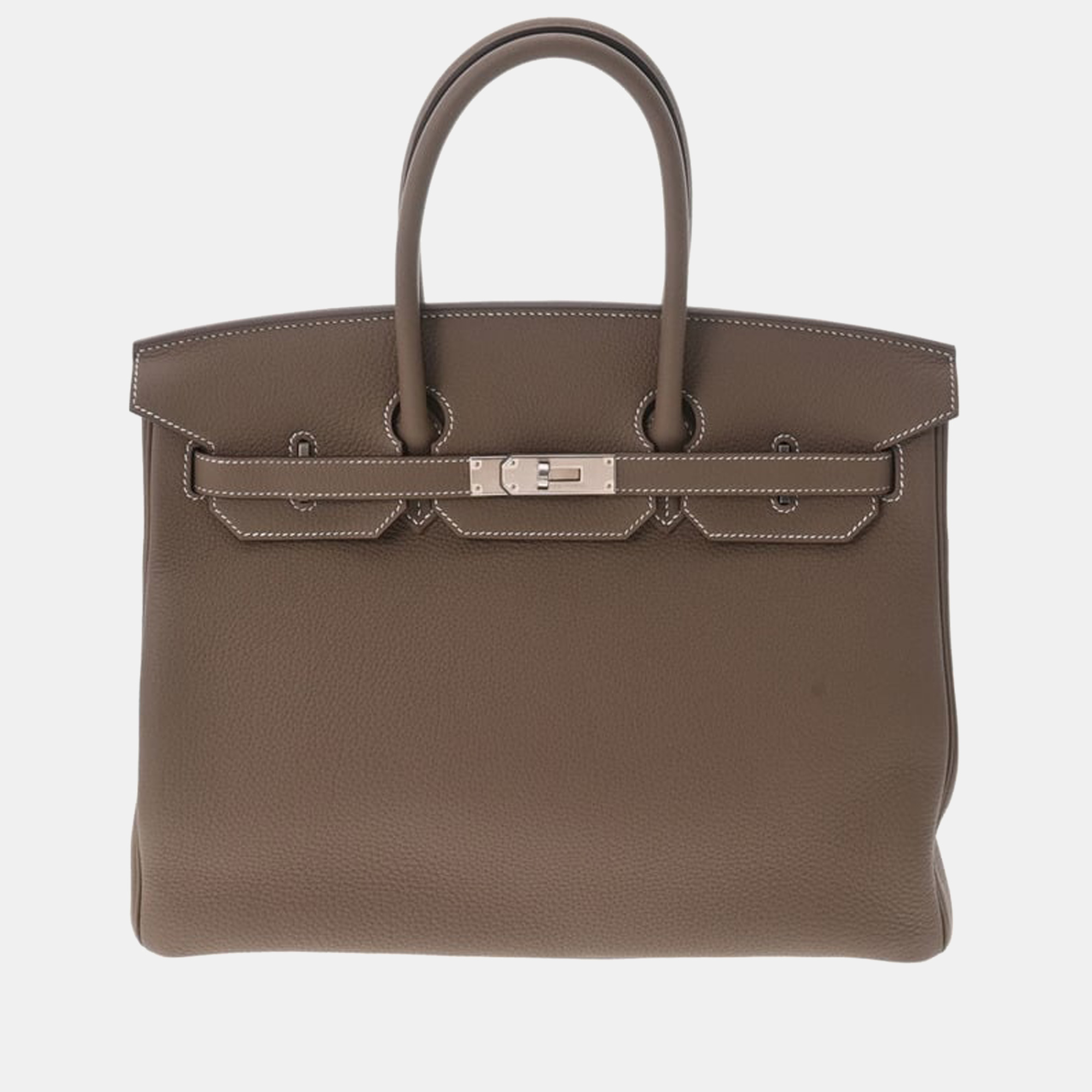 

Hermes Birkin 35 Etoupe Palladium metal fittings Z stamped (around 2021) Ladies Togo handbag, Grey