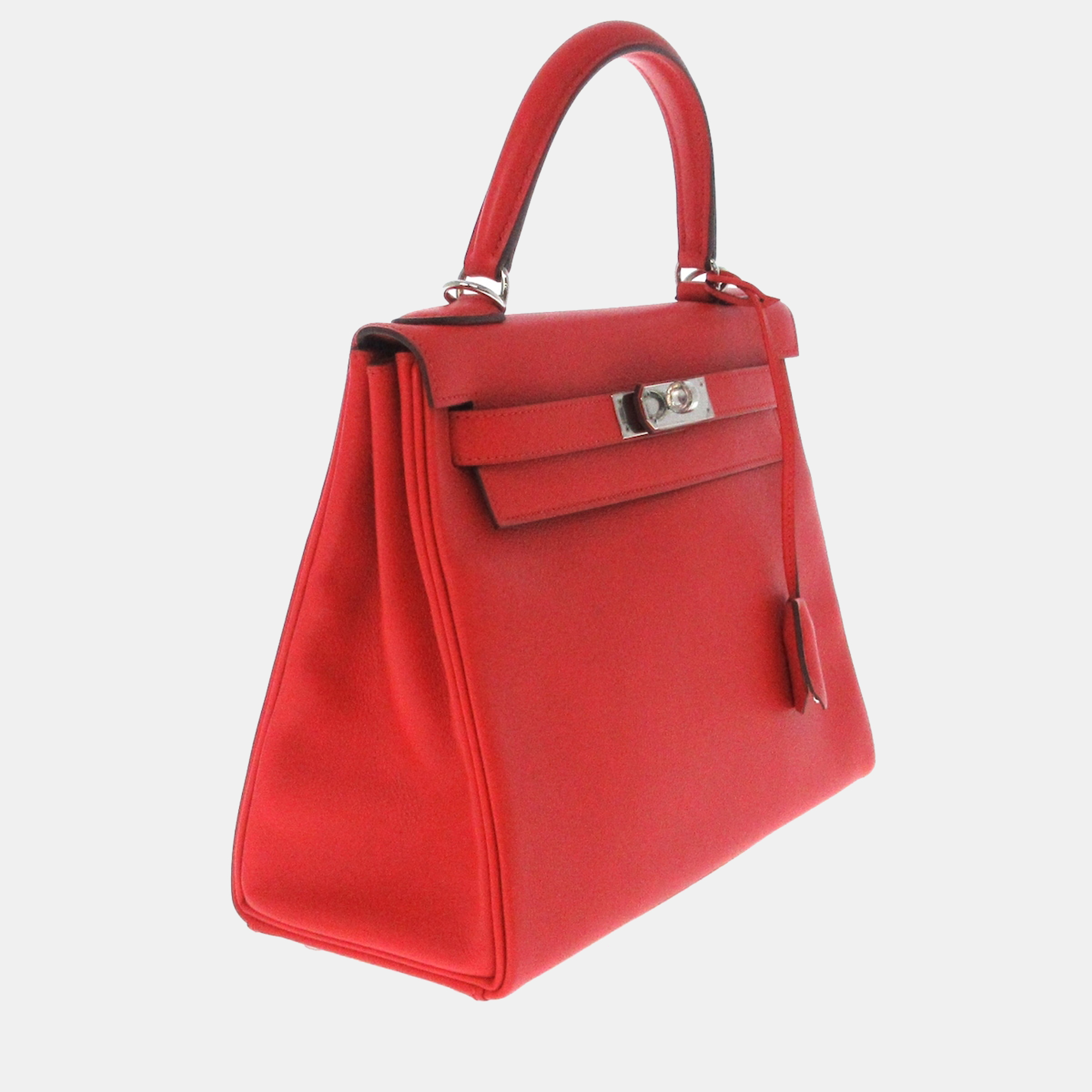 

Hermes Red Togo Leather Palladium Hardware Kelly 28 Bag