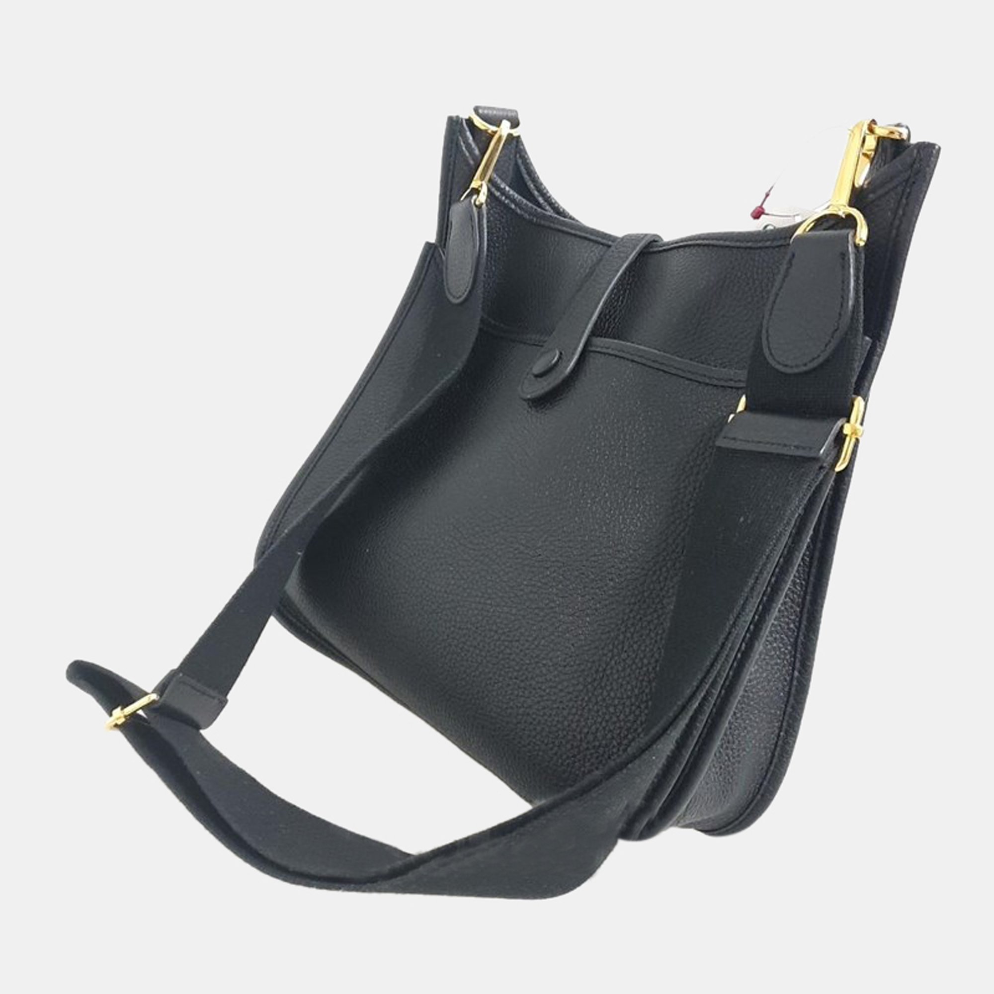

Hermes Black Clemence Leather Evelyne 29 Shoulder Bag