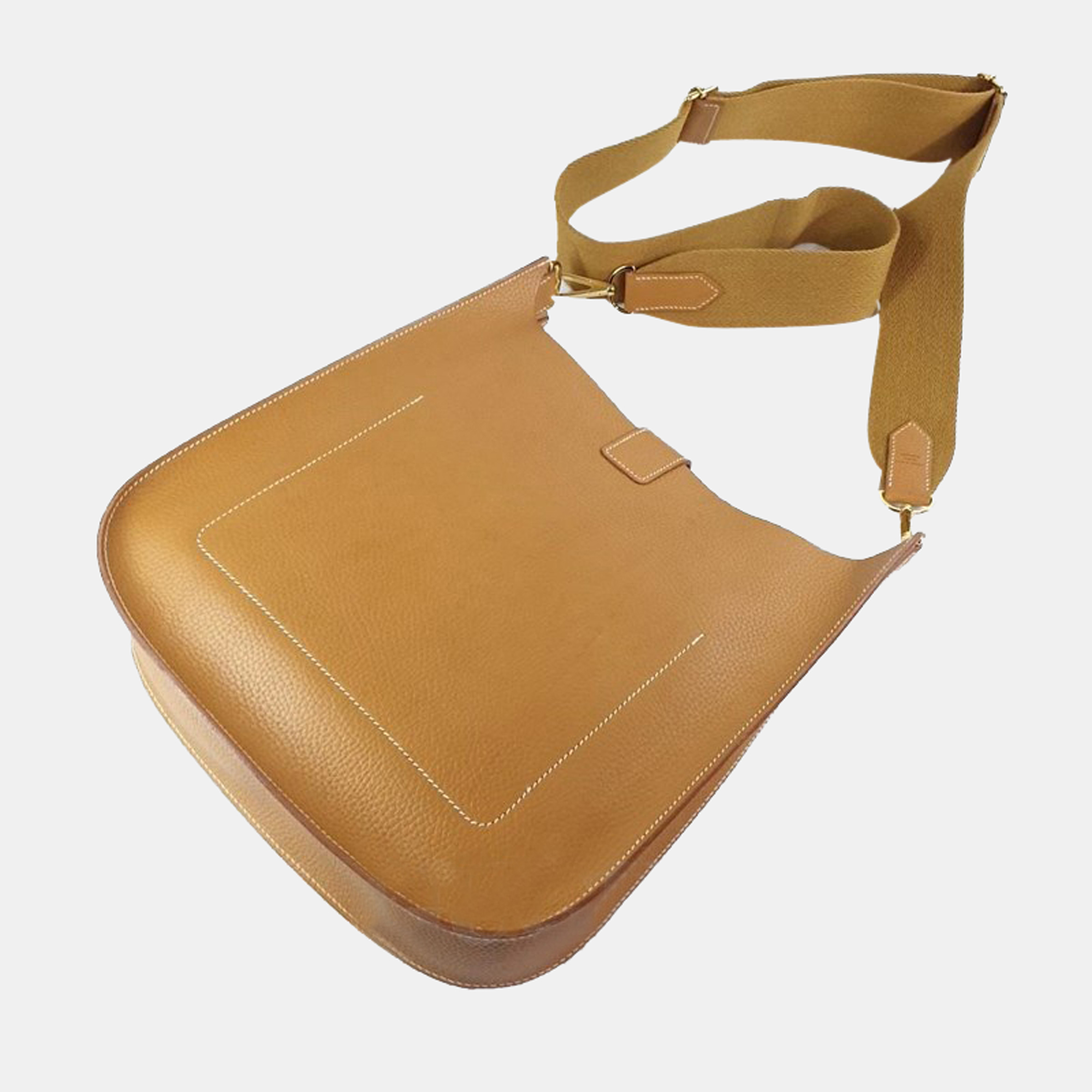 

Hermes Gold Leather Vache Naturelle Grainee Evelyne Sellier 29 Shoulder Bag