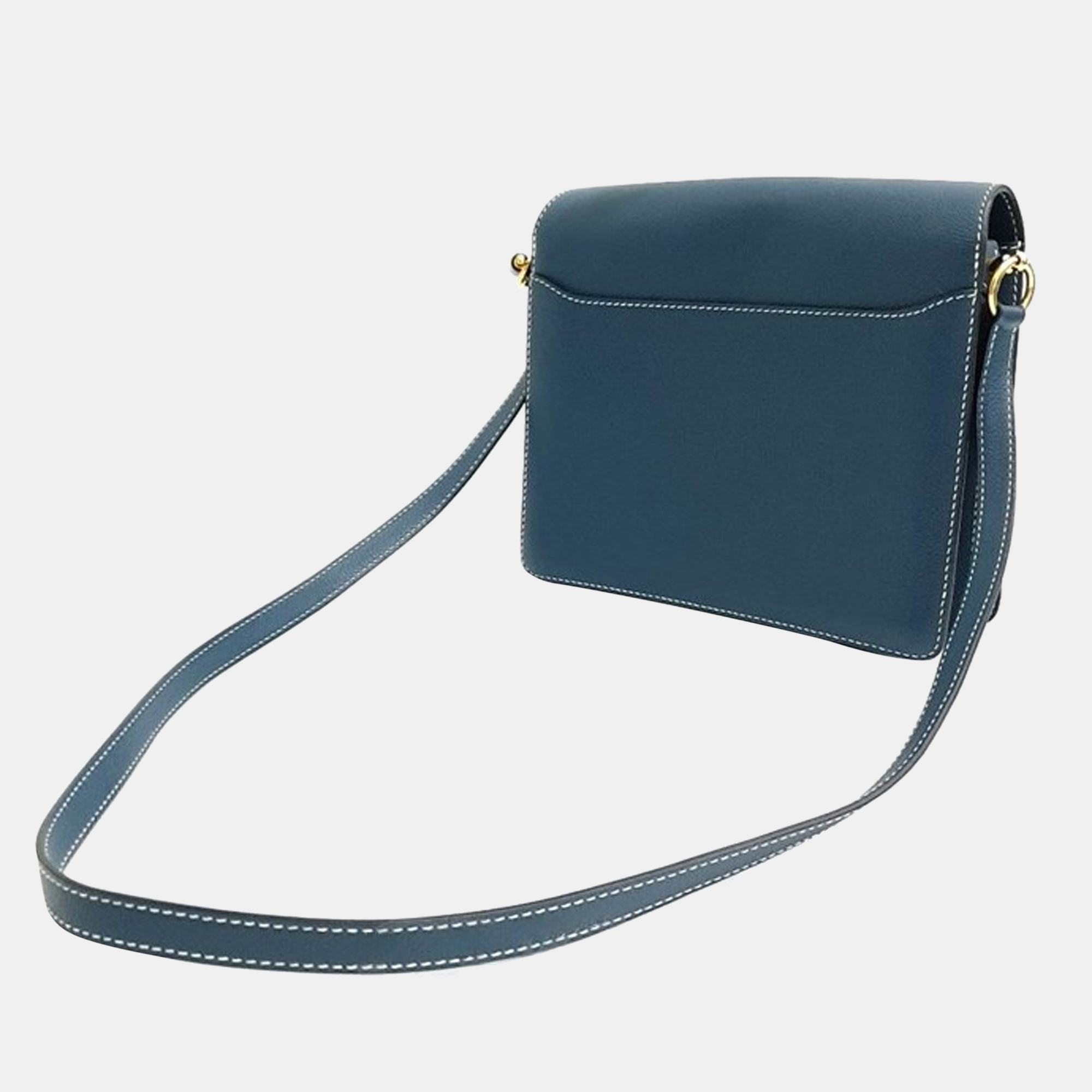 

Hermes Blue Leather Evercolor Roulis 23 Shoulder Bag