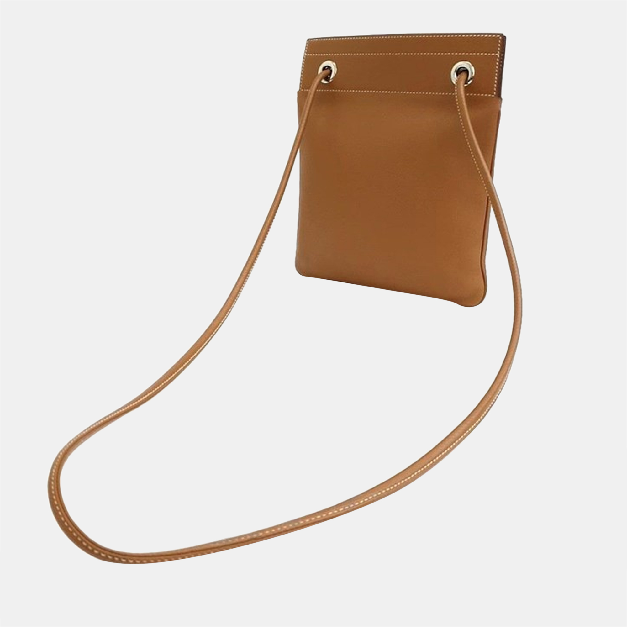 

Hermes Brown Swift Leather Aline Mini Shoulder Bag