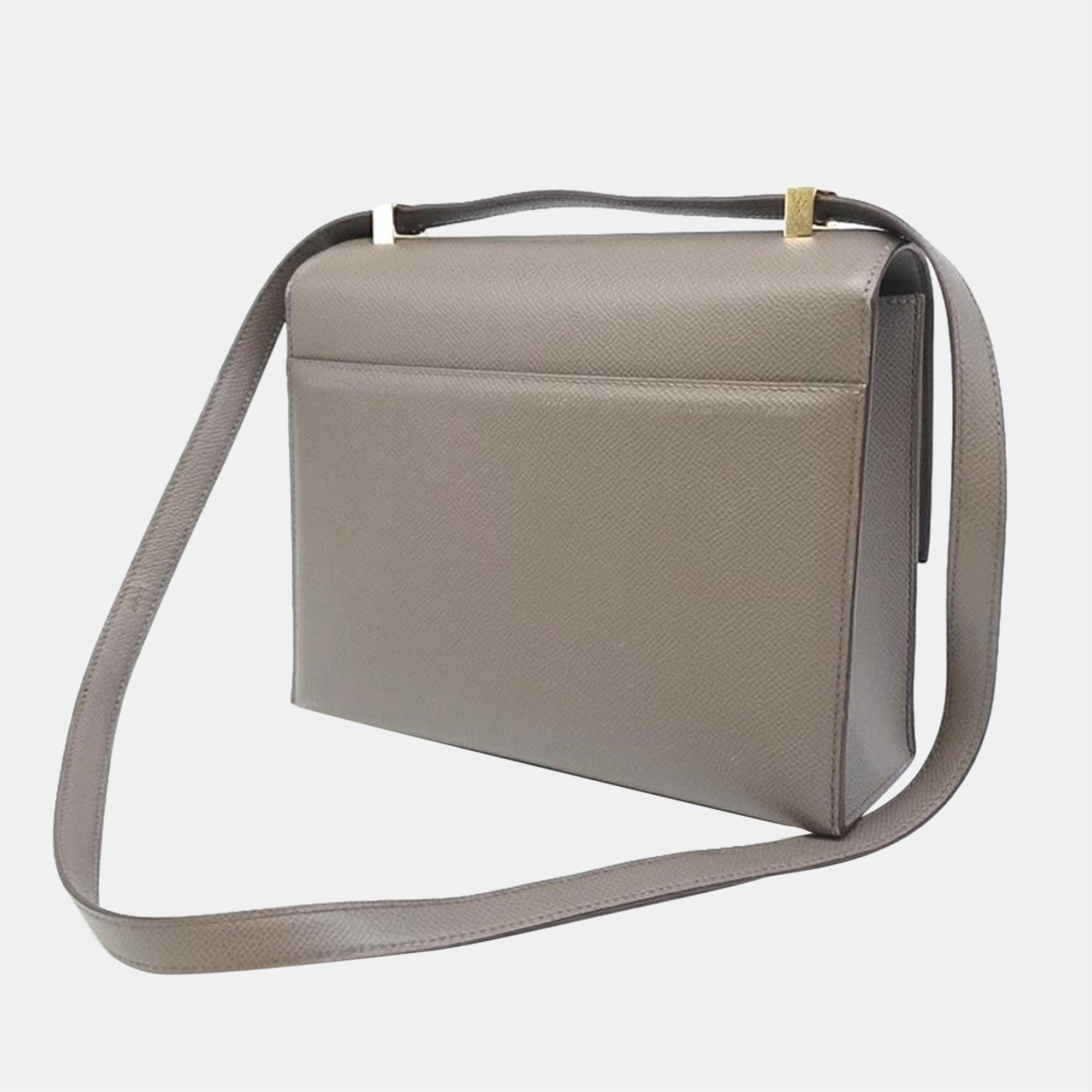 

Hermes Grey Epsom Leather Verrou 23 Shoulder Bag