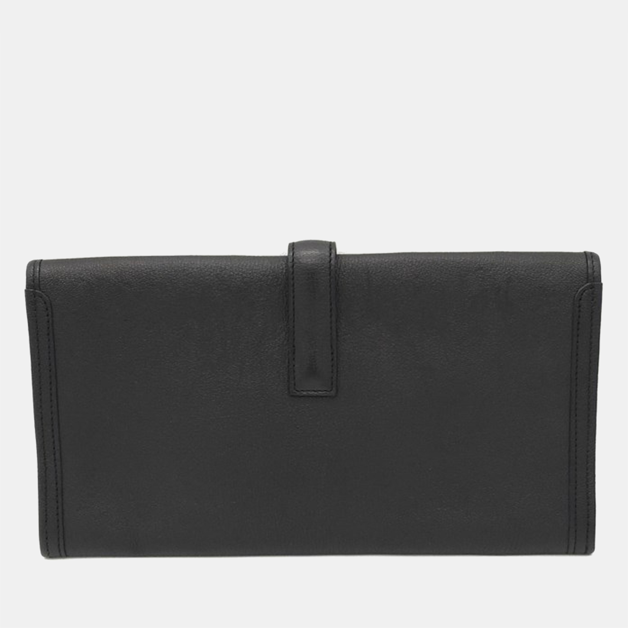 

Hermes Black Leather Elan Jige 29 Clutch Bag