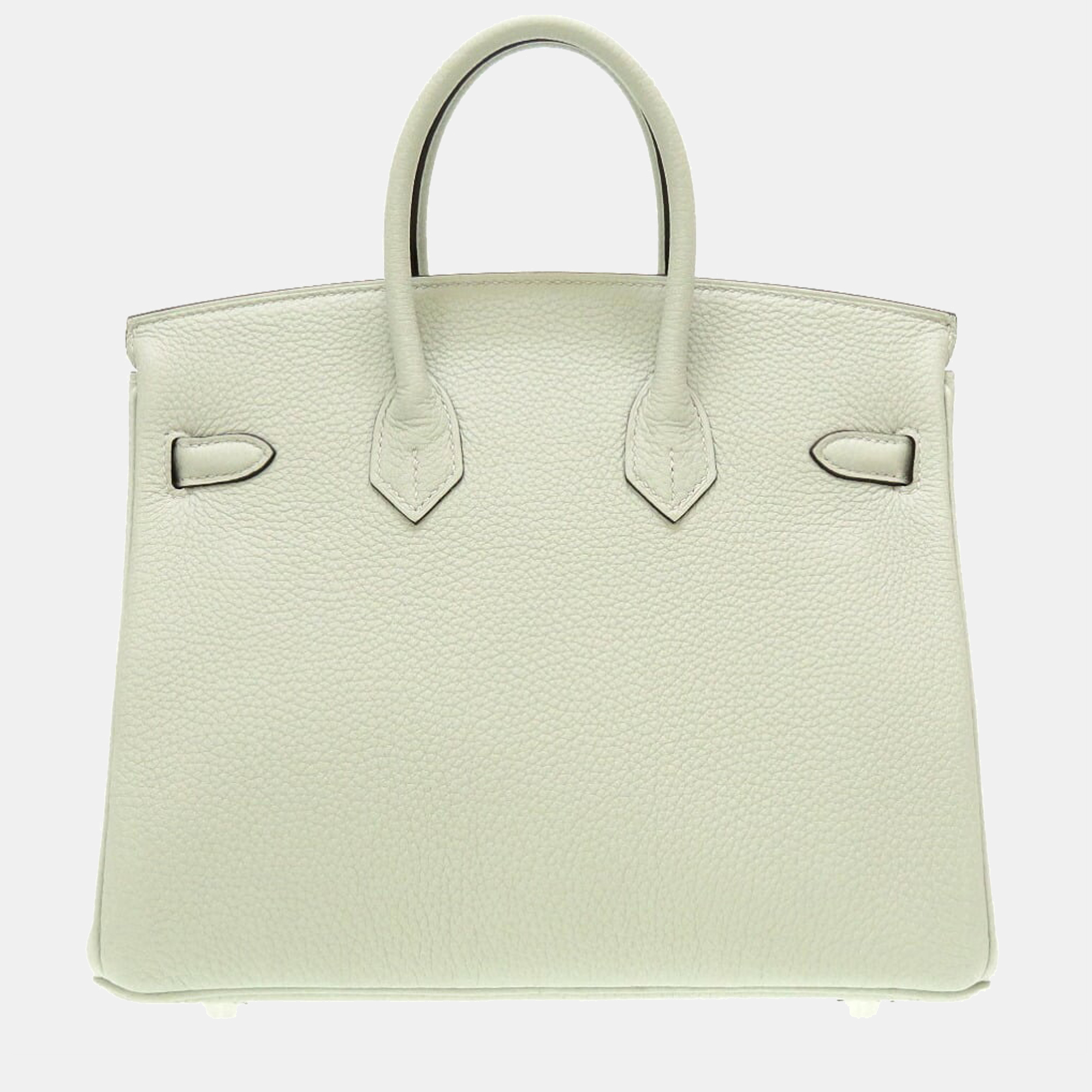 

Hermes Birkin 25 Togo Grineve B Engraved (2, Cream