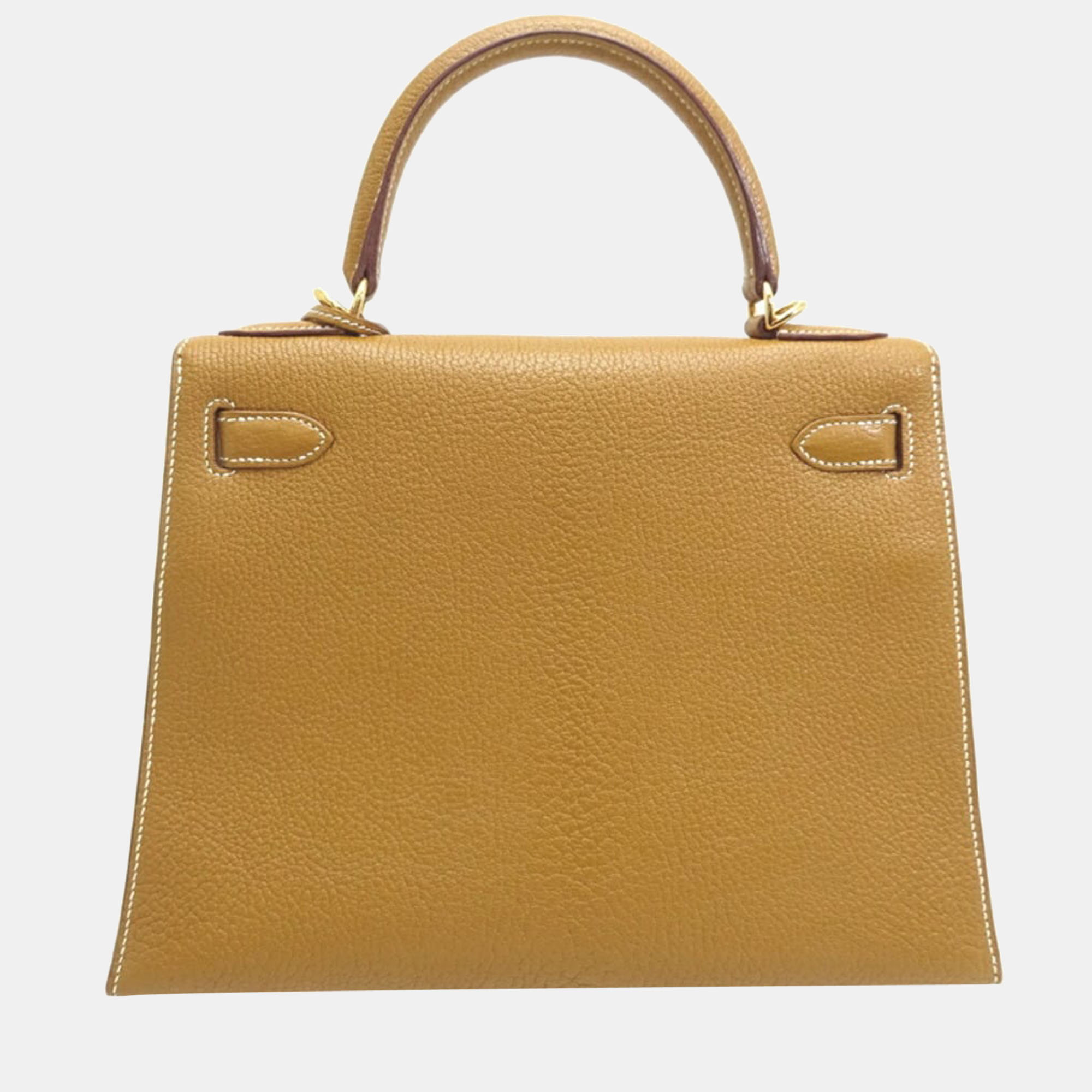 

Hermes Kelly 28 I Engraved Made in 2005 Ladies Handbag Chevre Camel (Brown)