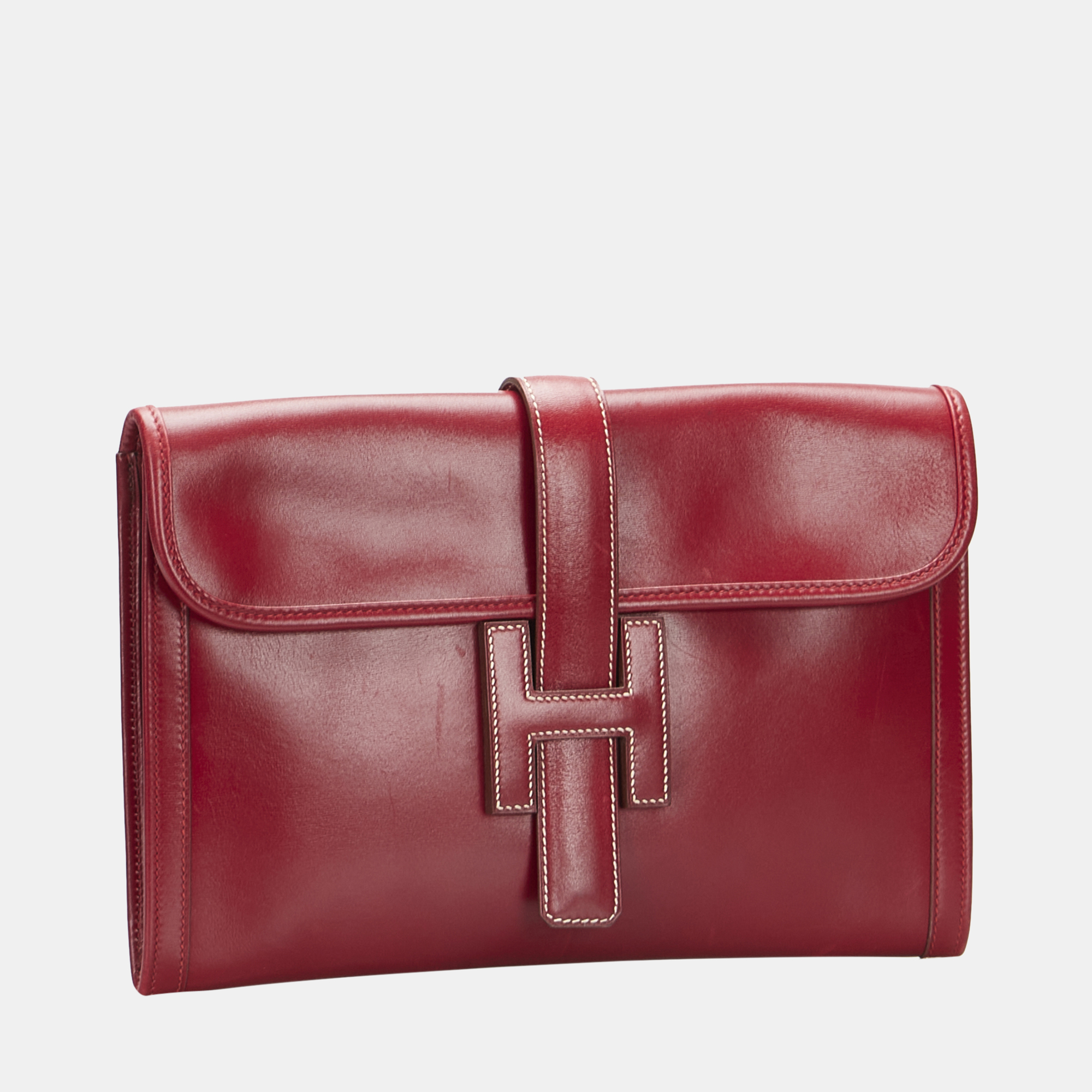 

Hermes Red Jige PM Clutch