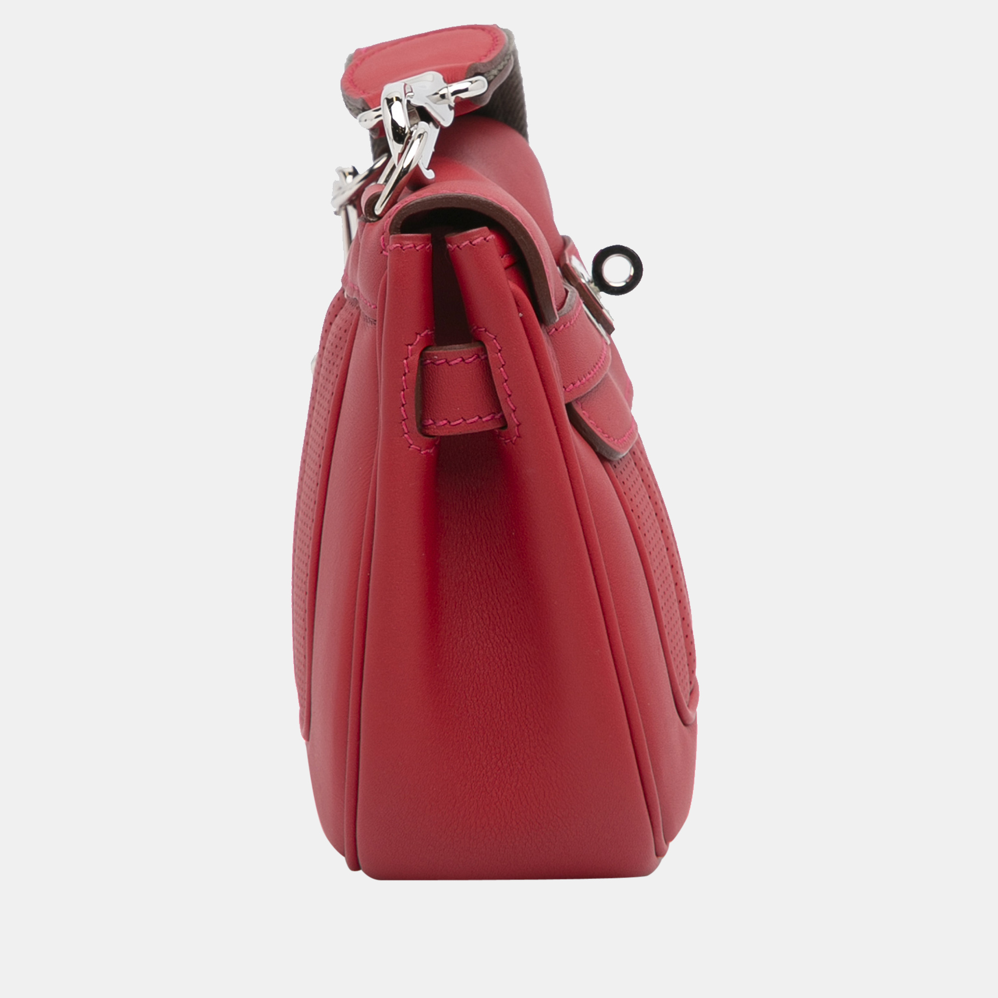 

Hermes Red Mini Swift Berline Crossbody