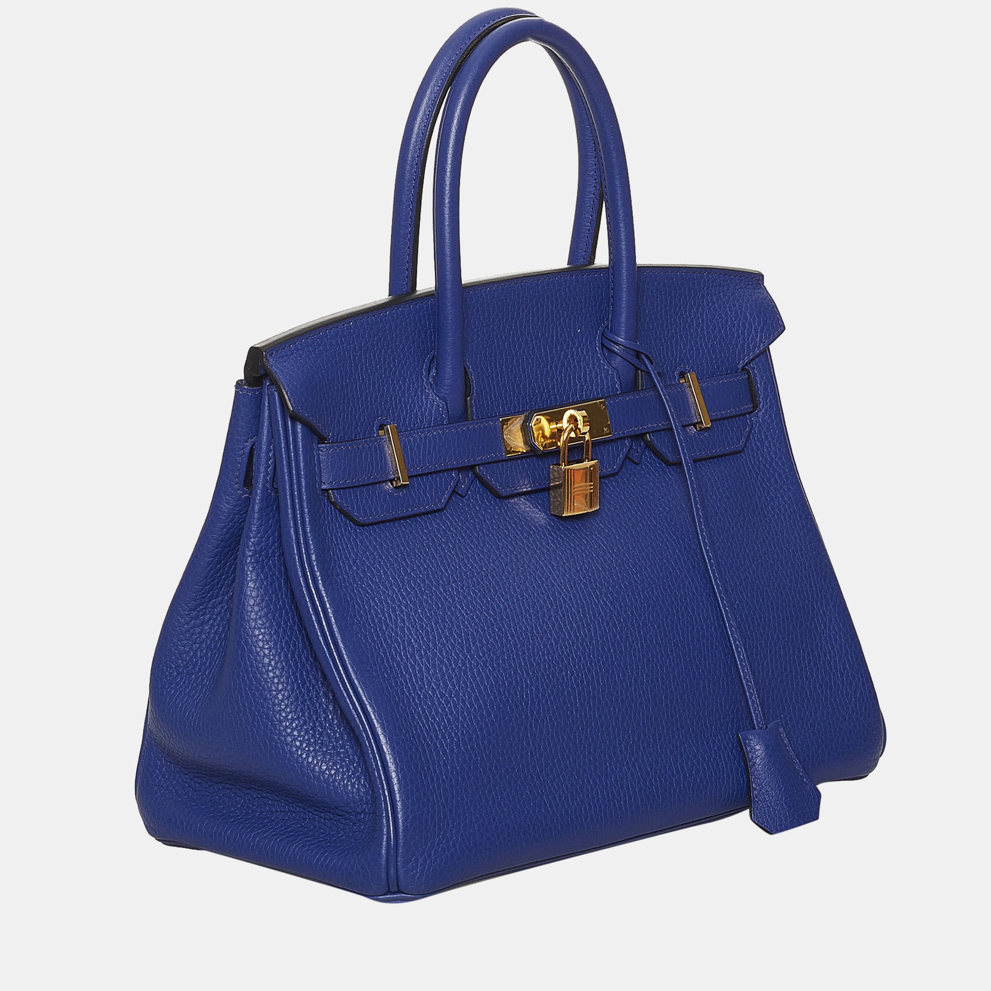 

Hermes Blue Taurillon Clemence Birkin 30
