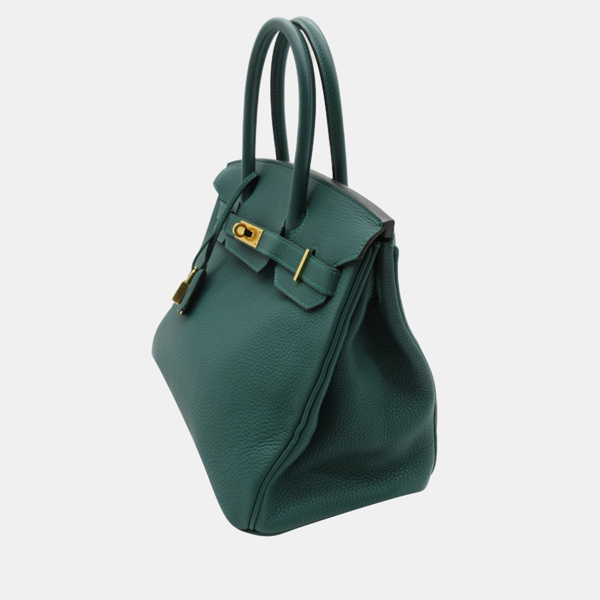 

Hermes Green Togo Leather Gold Hardware Birkin 30 Bag