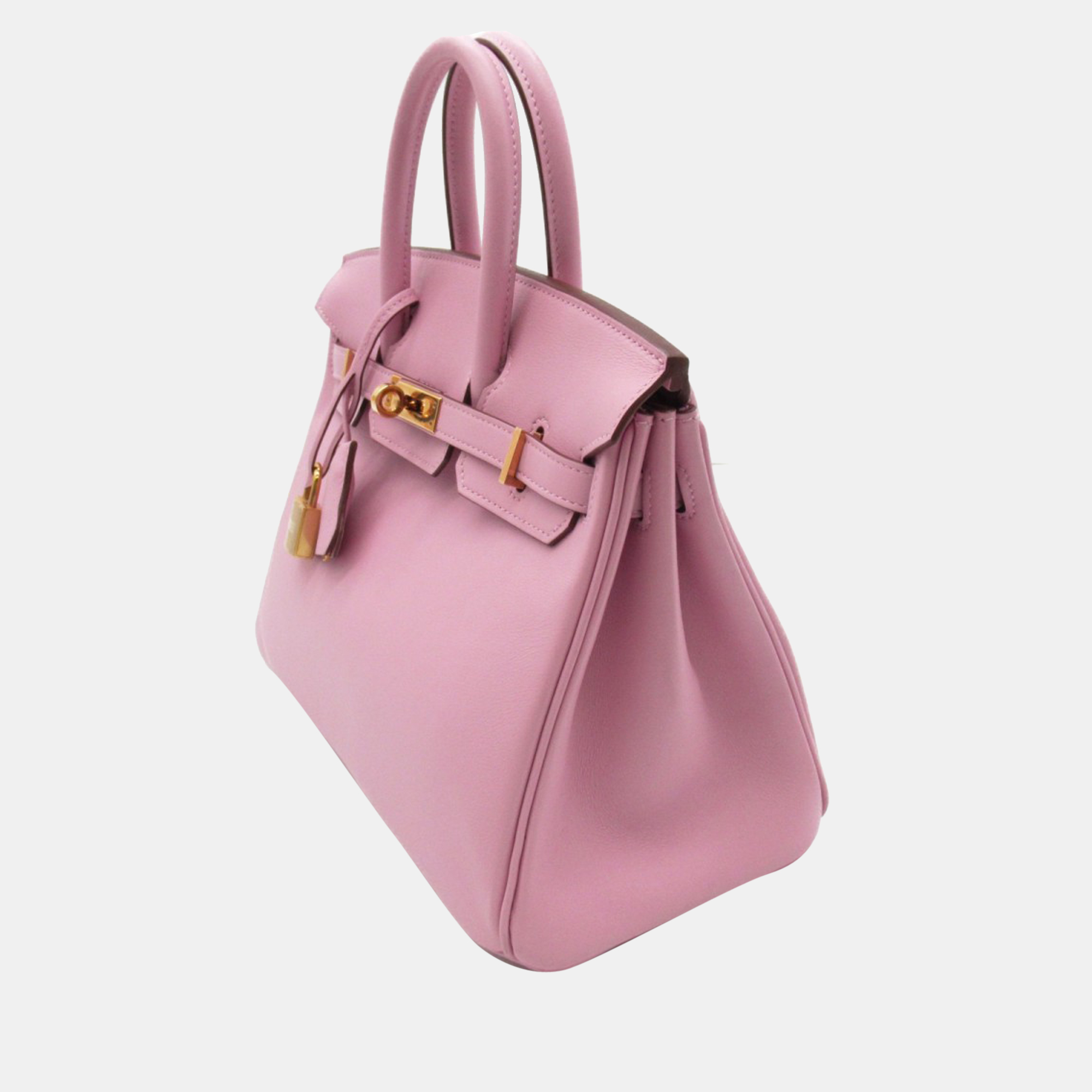 

Hermes Pink Swift Leather Gold Hardware Birkin 25 Bag