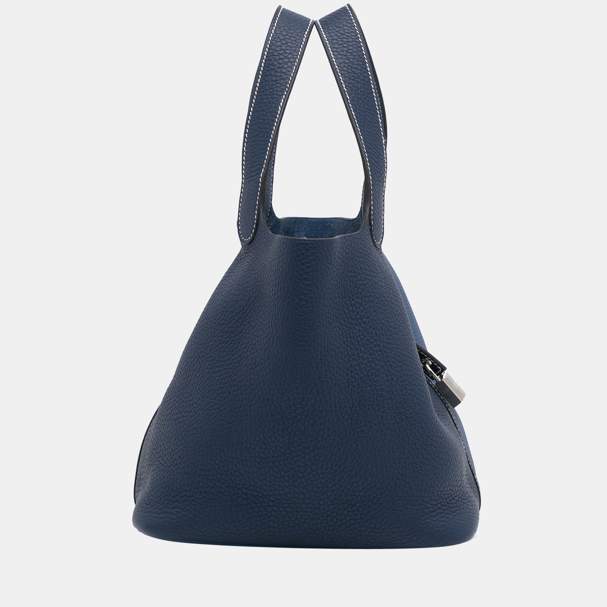 

Hermes Blue Clemence Picotin 22
