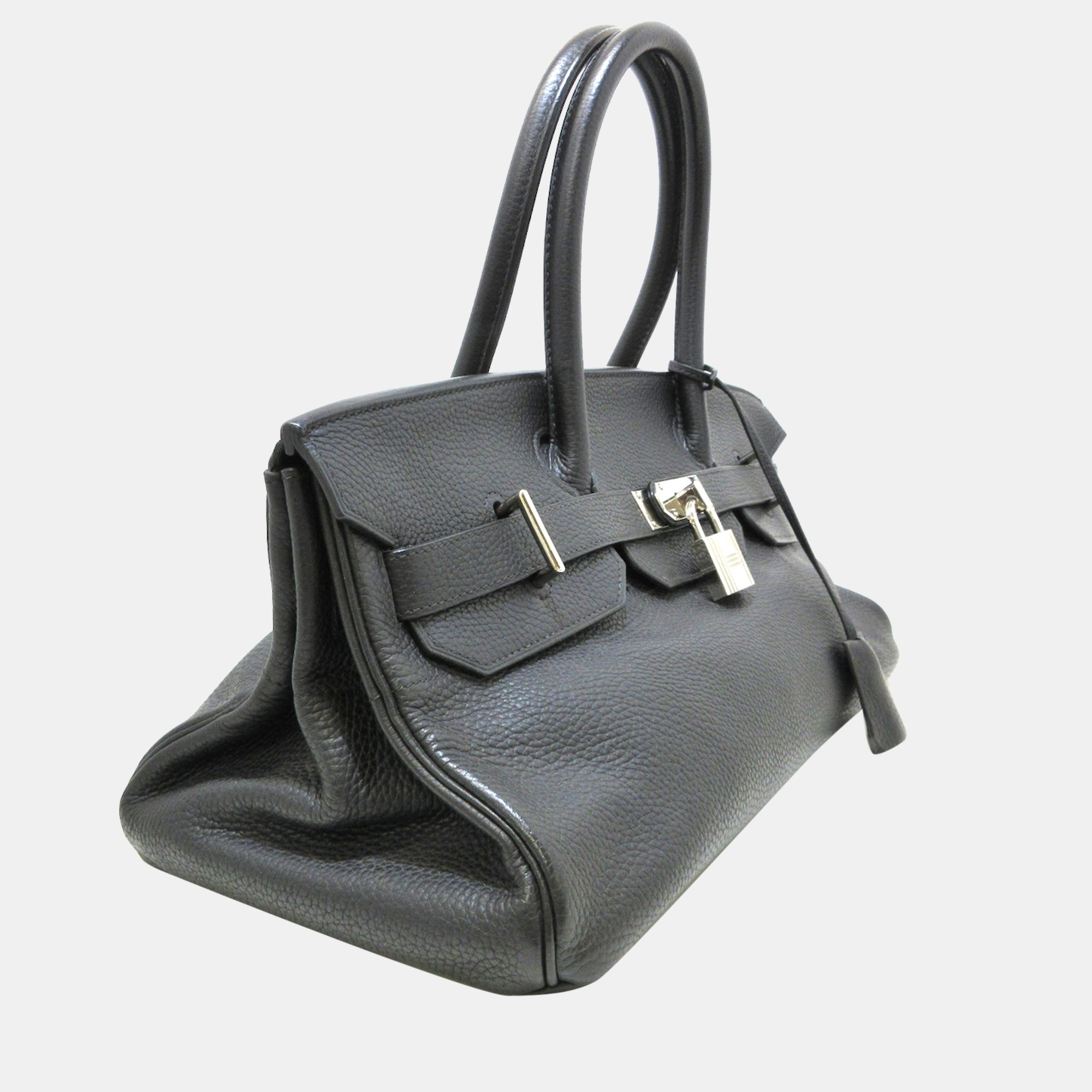 

Hermes Black Taurillon Clemence Palladium Hardware Birkin JPG 42 Bag
