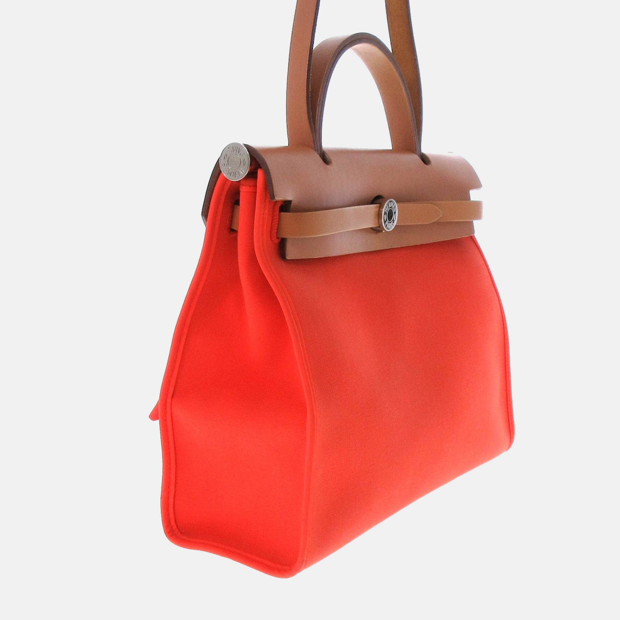 

Hermes Red Canvas Toile Herbag Zip 31 Shoulder Bag