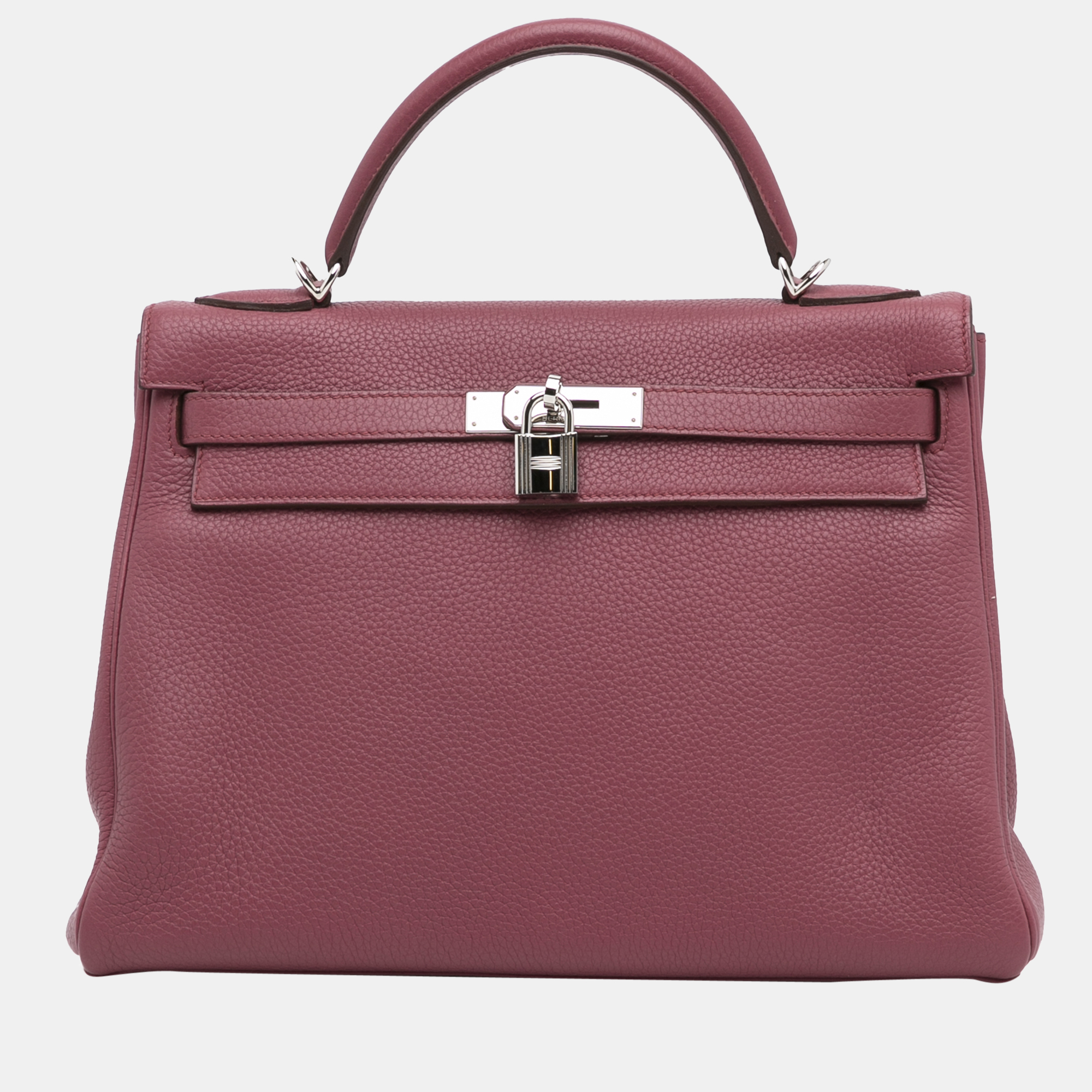 Pre-owned Hermes Pink 2011 Clemence Kelly Retourne 32
